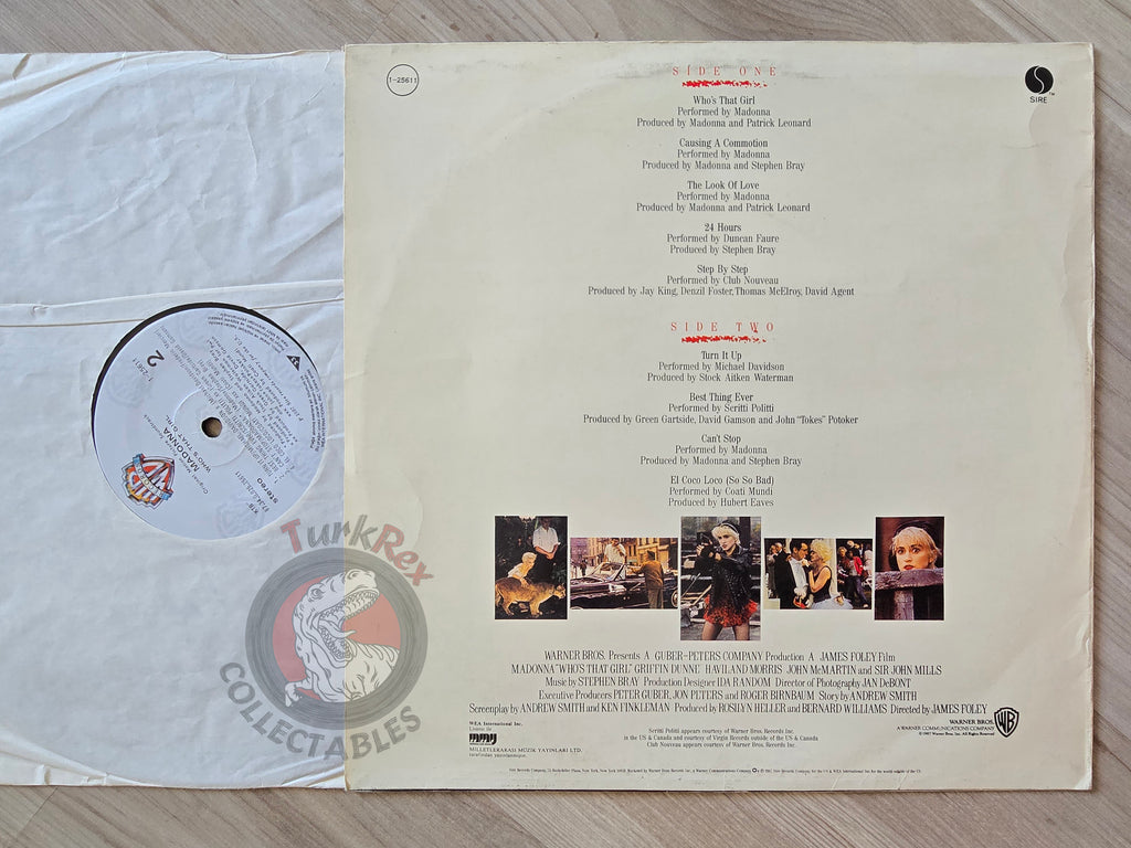 Madonna – Who's That Girl OST Turkish Pressing Vinyl Turkey Edition