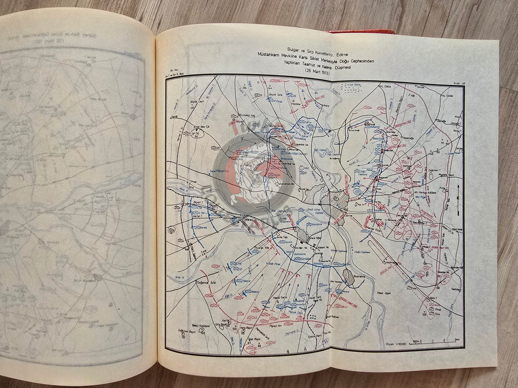 Balkan War Battles Around the Edirne Fortress 1980 Turkish Book Military Ottoman Empire Maps