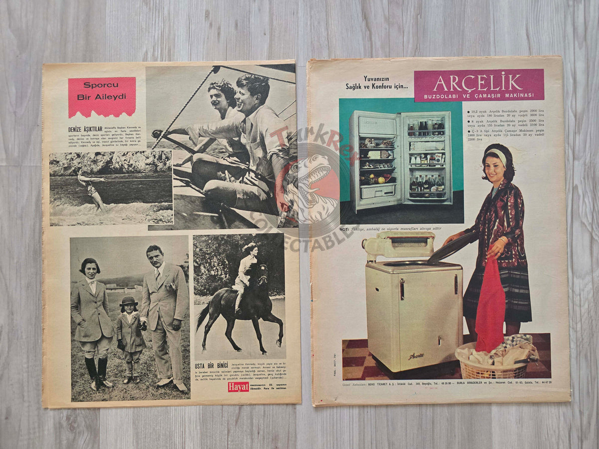 Hayat 1963 John F. Kennedy Assassination Turkish Mag Turkey Jacqueline Kennedy