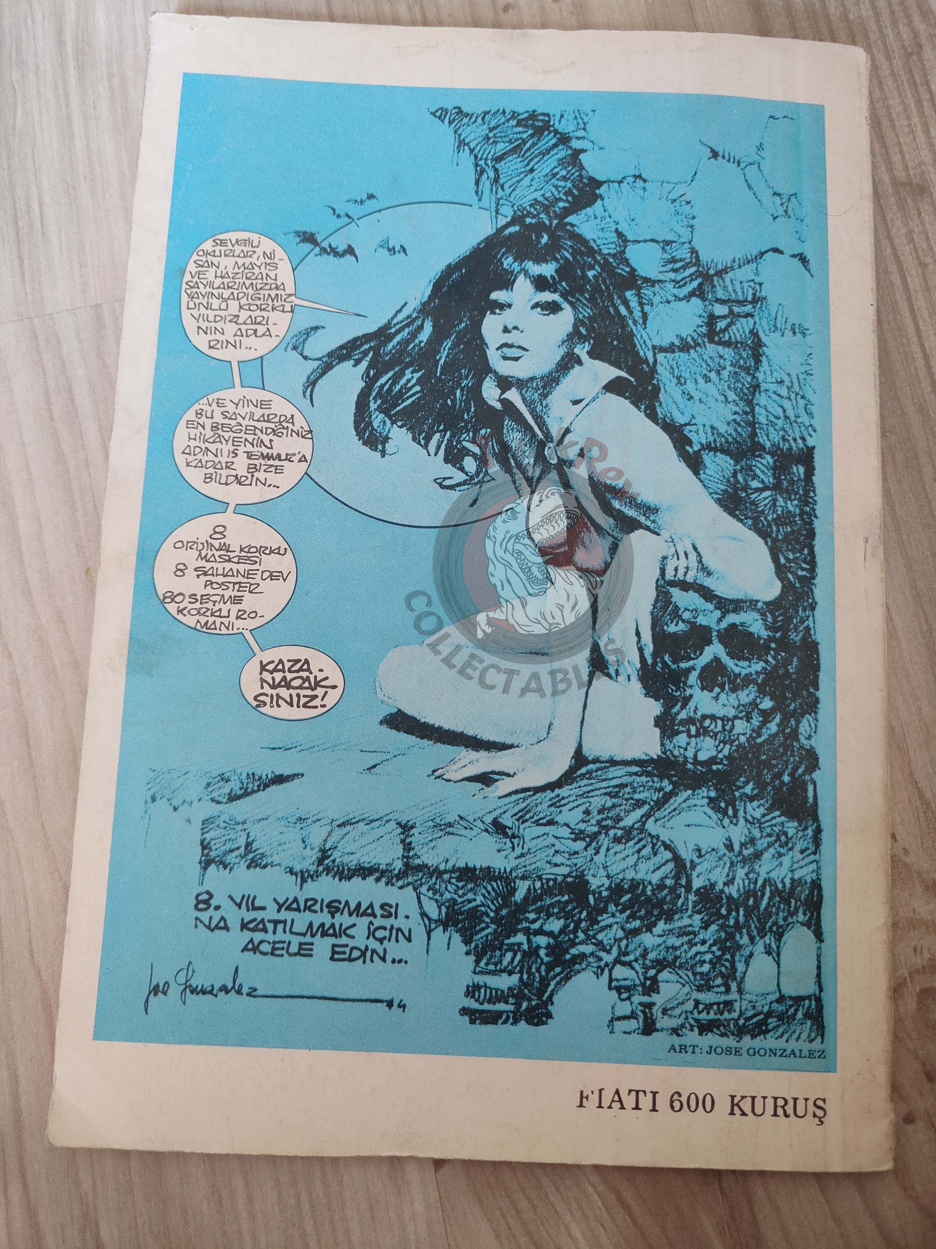 Korku June 1975 Turkish Comic Turkey Vampirella #38 Warren Creepy Eerie