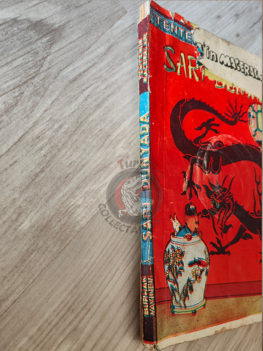 Tintin – The Blue Lotus 1965 Turkish Edition Comic Turkey