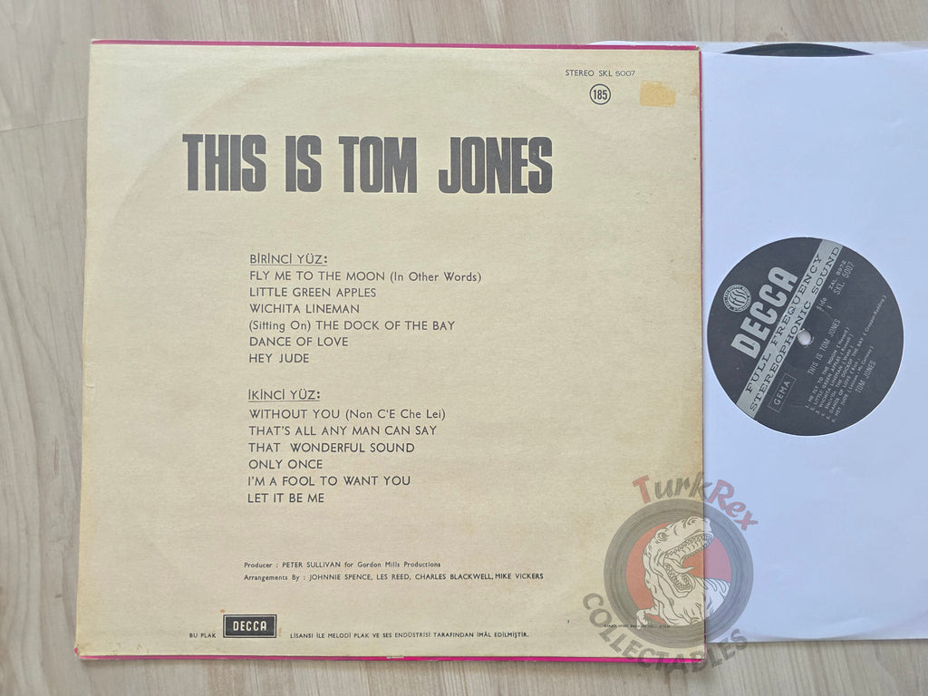Tom Jones – This Is Tom Jones Turkish Pressing Vinyl Turkey Edition