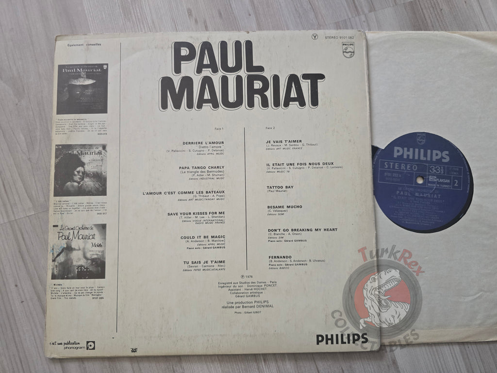 Paul Mauriat – Il Était Une Fois Nous Deux Turkish Pressing Vinyl Turkey Edition