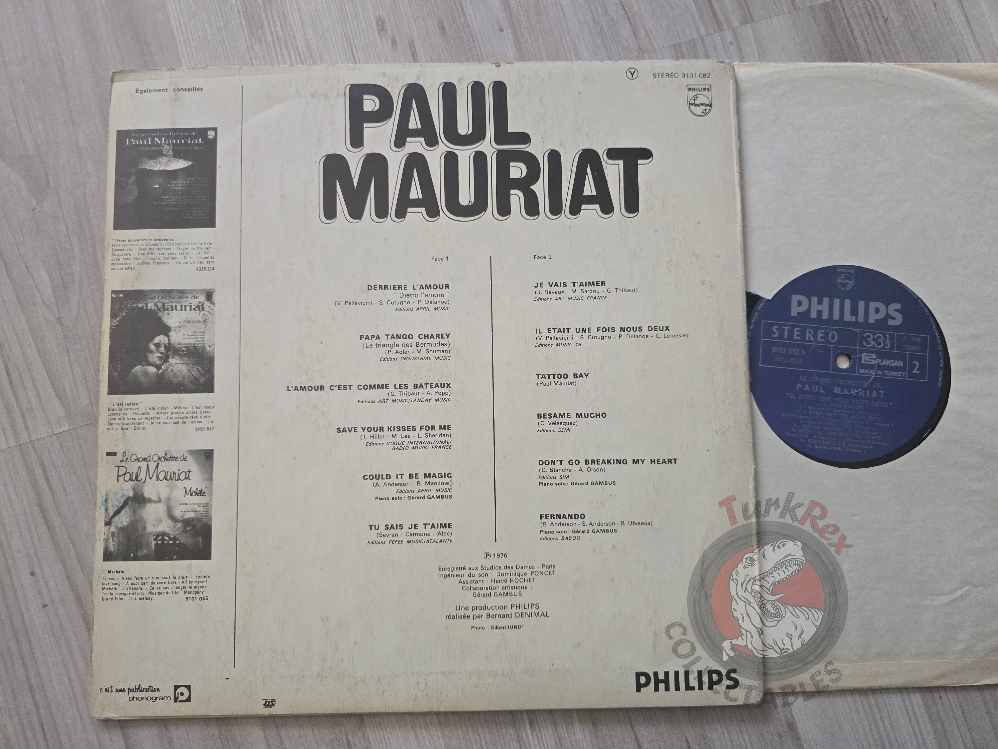 Paul Mauriat – Il Était Une Fois Nous Deux Turkish Pressing Vinyl Turkey Edition