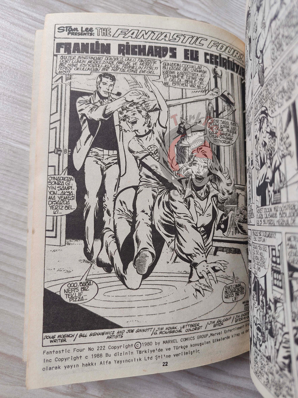 Fantastic Four Volume #5 1989 Turkish Comic Turkey #217 - #224