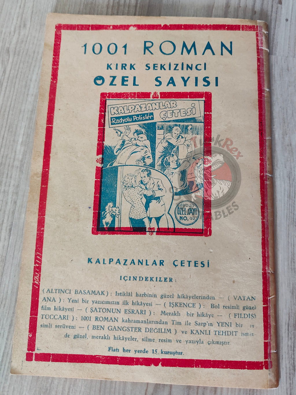 1001 Roman 1944 Tim Tyler’s Luck Turkish Comic Mag Turkey