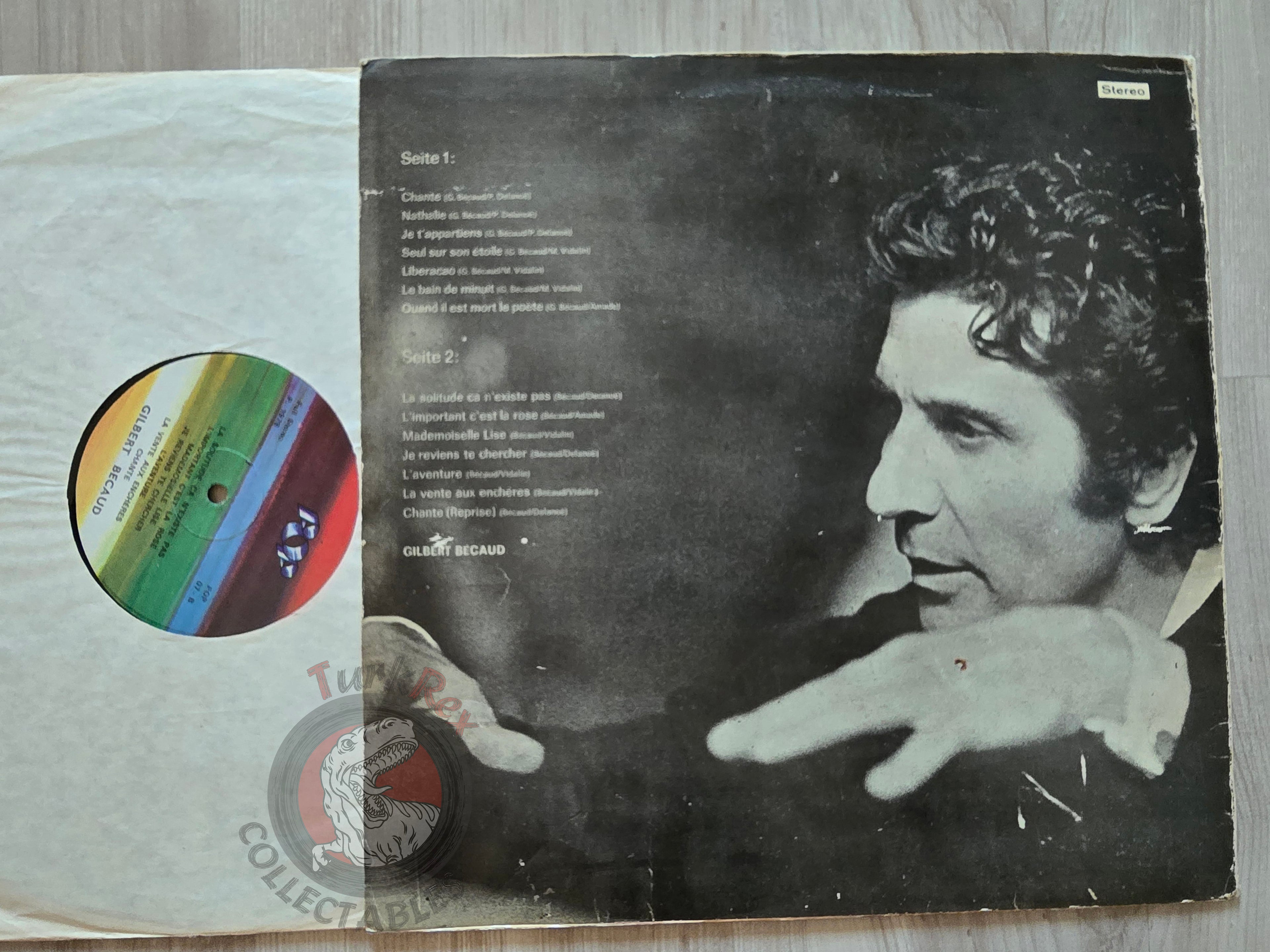 Gilbert Bécaud – Welterfolge Turkish Pressing Vinyl Turkey Edition