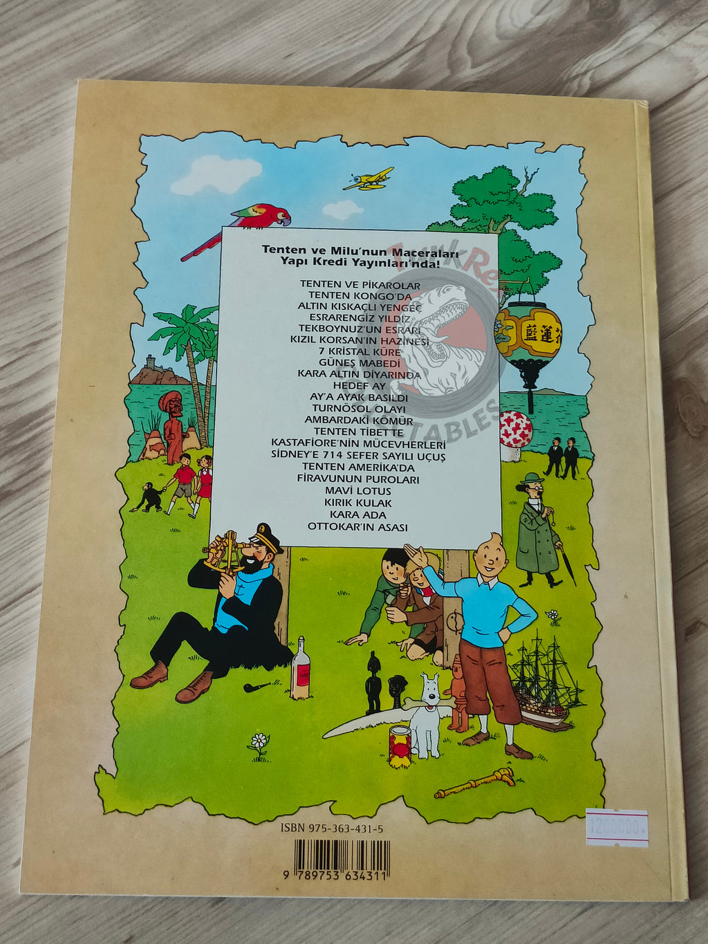 Tintin – The Seven Crystal Balls 1998 Turkish Edition Comic Turkey 2nd YKY