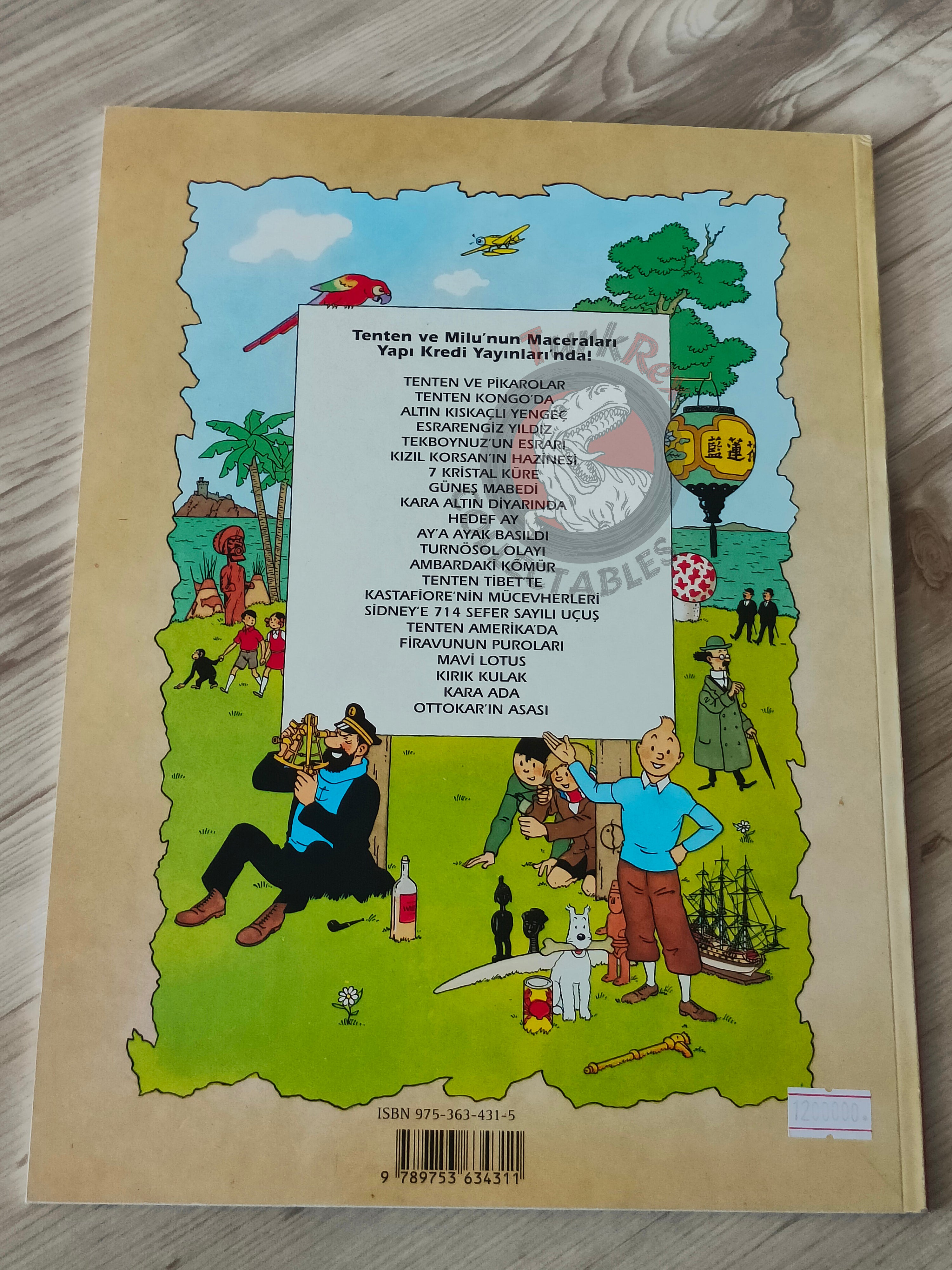 Tintin – The Seven Crystal Balls 1998 Turkish Edition Comic Turkey 2nd YKY