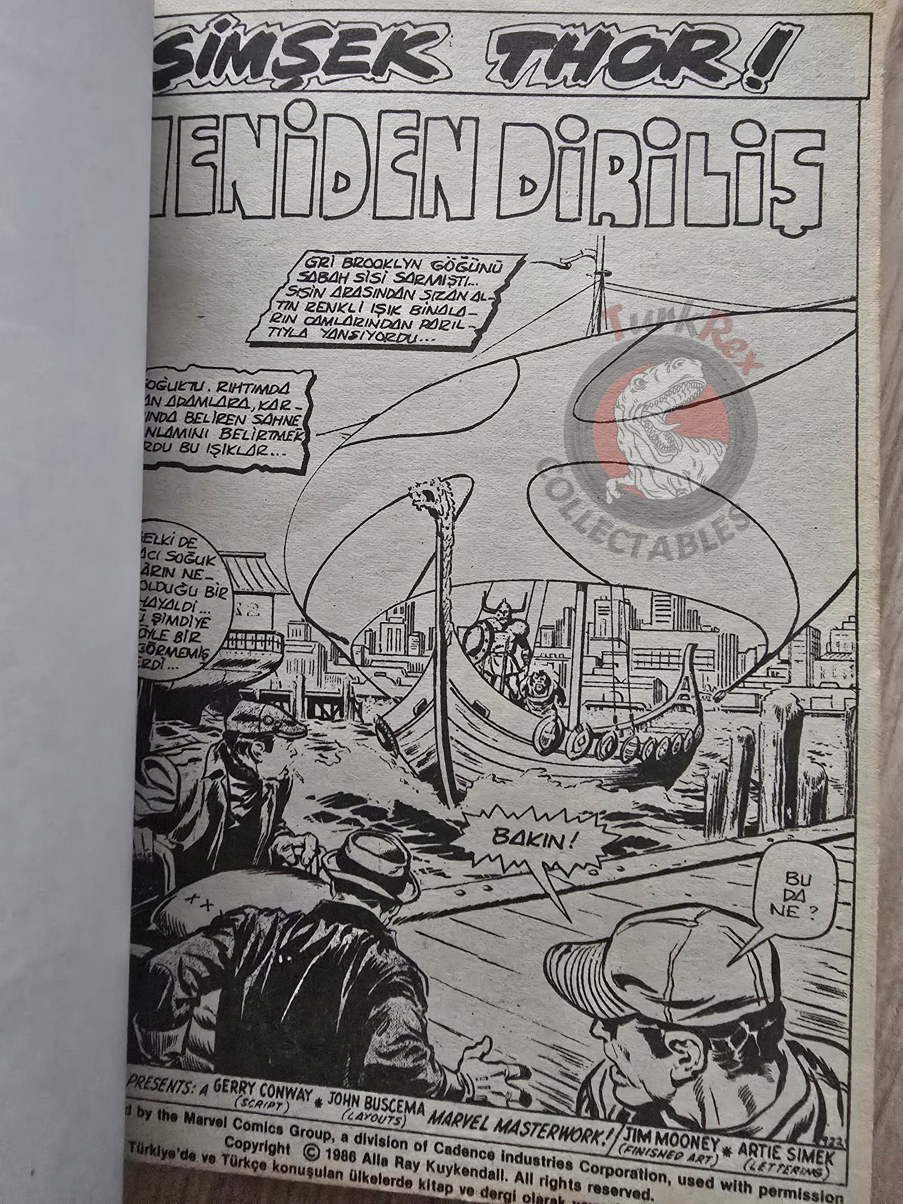 Thor Vol #3 1987 Turkish Comic Turkey The Mighty Thor #197–204 cover #195