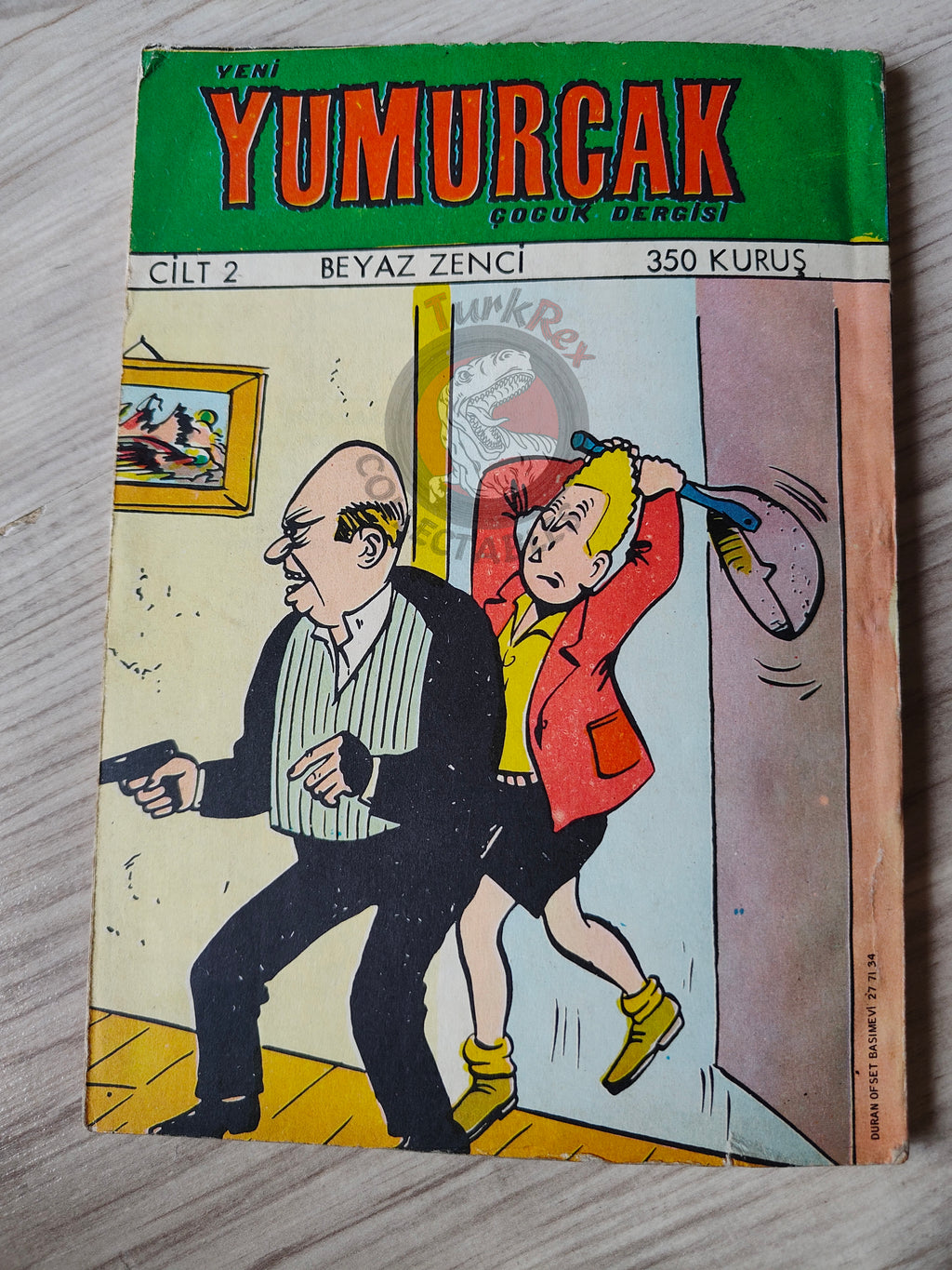 Blondin et Cirage - Le nègre blanc 1970 Turkish Comic Turkey Jijé Yumurcak Mag #2