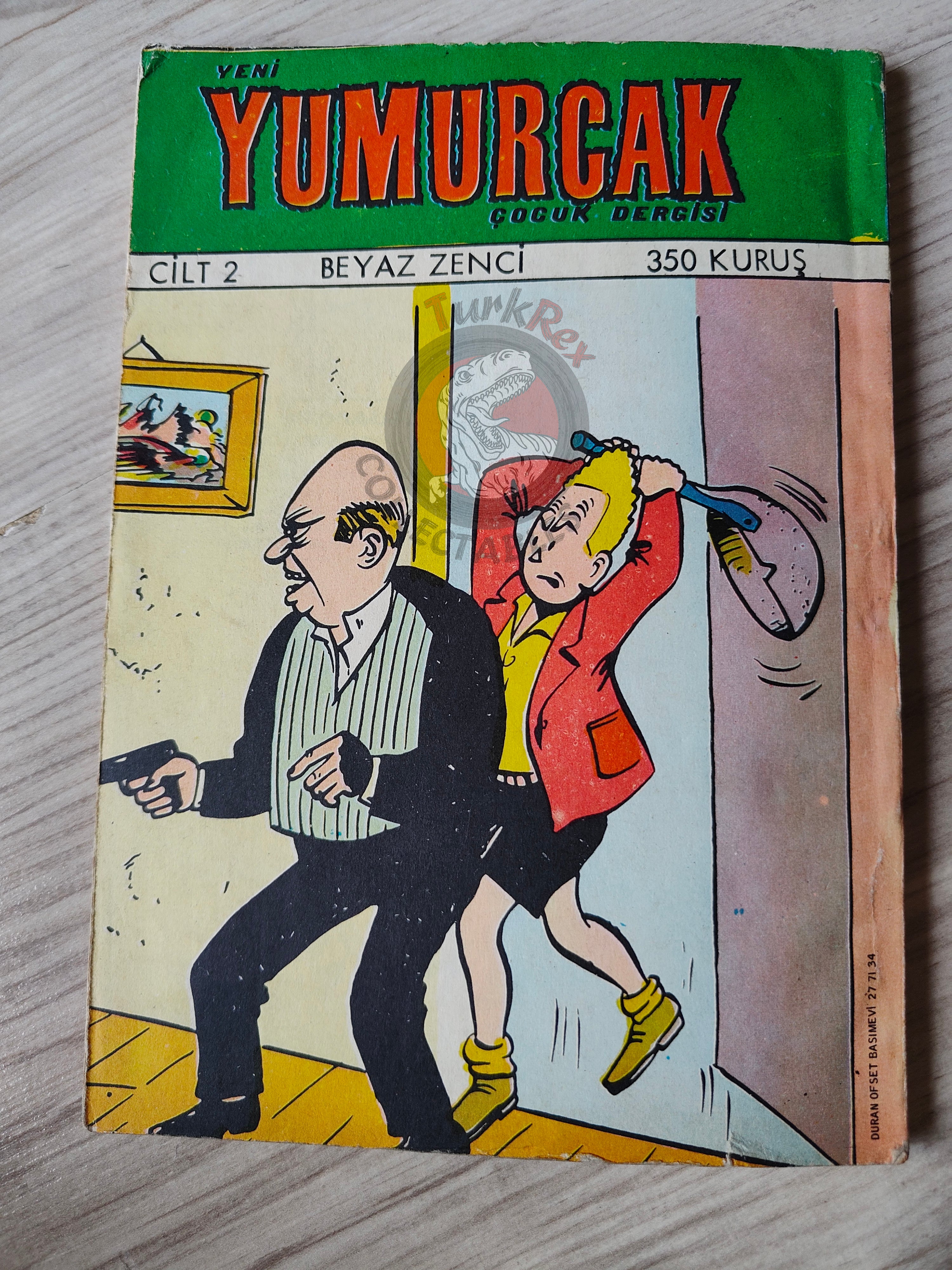 Blondin et Cirage - Le nègre blanc 1970 Turkish Comic Turkey Jijé Yumurcak Mag #2