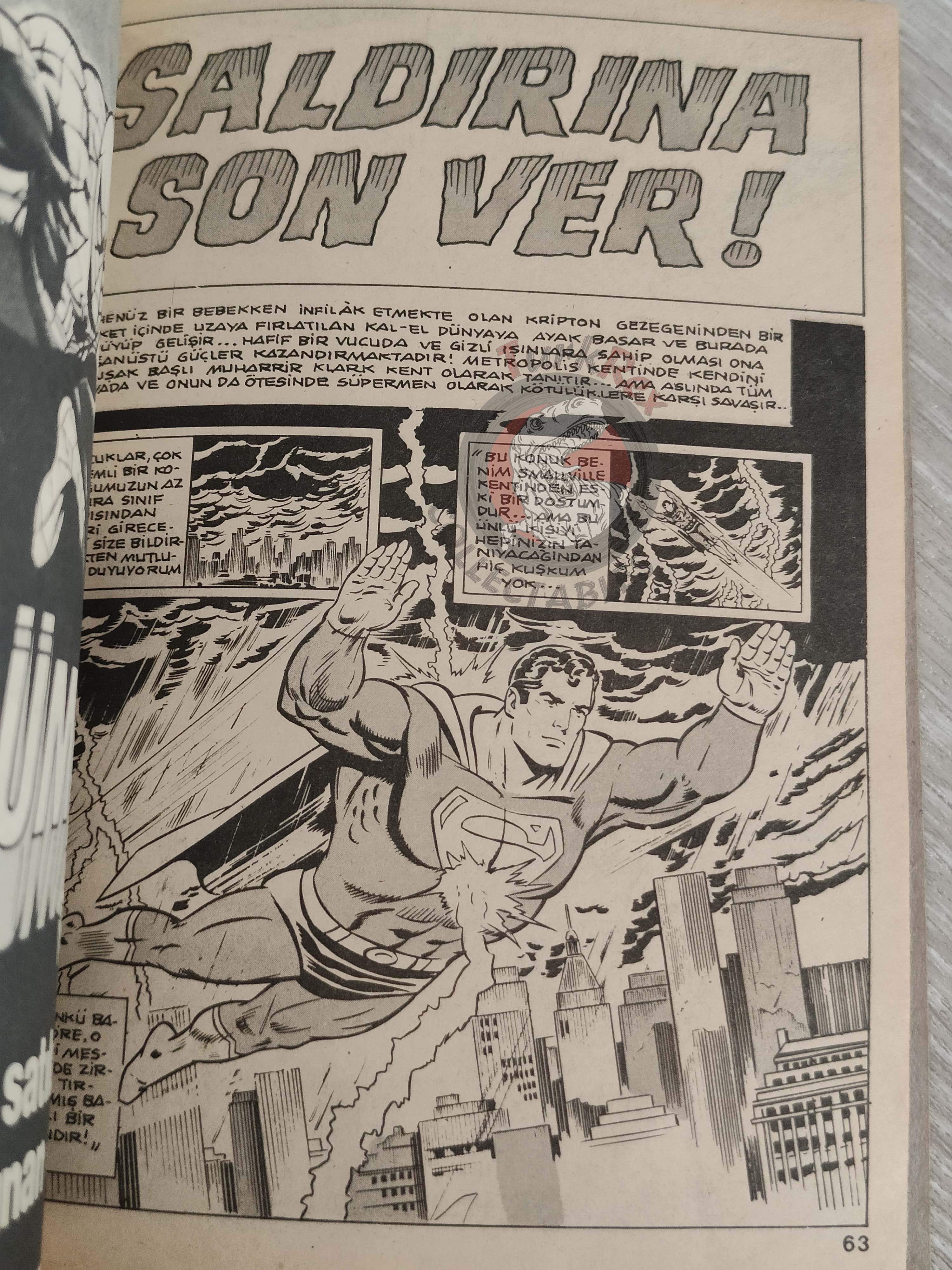 Superman Vol #7 1989 Turkish Comic Turkey Batman #356 - #359 #364 Action Comics #524