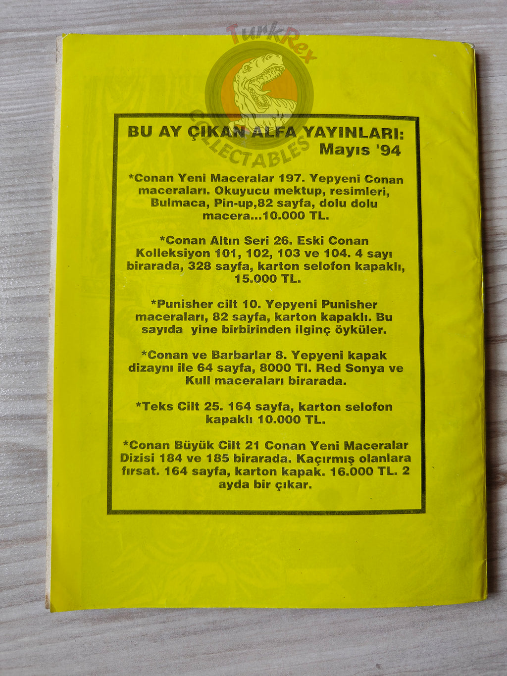 Conan ve Barbarlar #8 1994 Red Sonja Turkish Comic Turkey