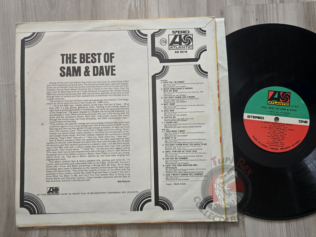 Sam & Dave – The Best Of Sam & Dave  Turkish Pressing Vinyl Turkey Edition
