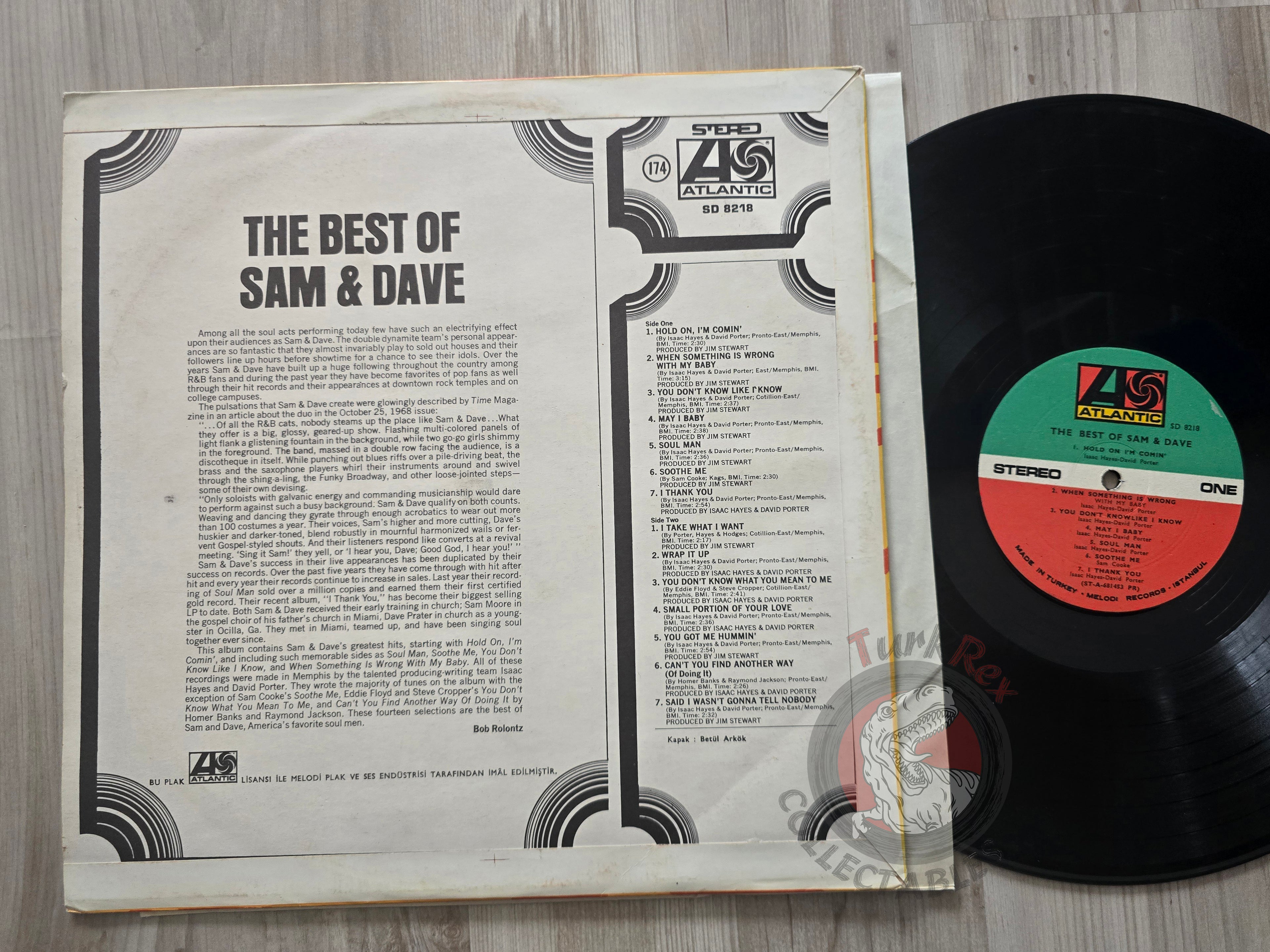 Sam & Dave – The Best Of Sam & Dave  Turkish Pressing Vinyl Turkey Edition