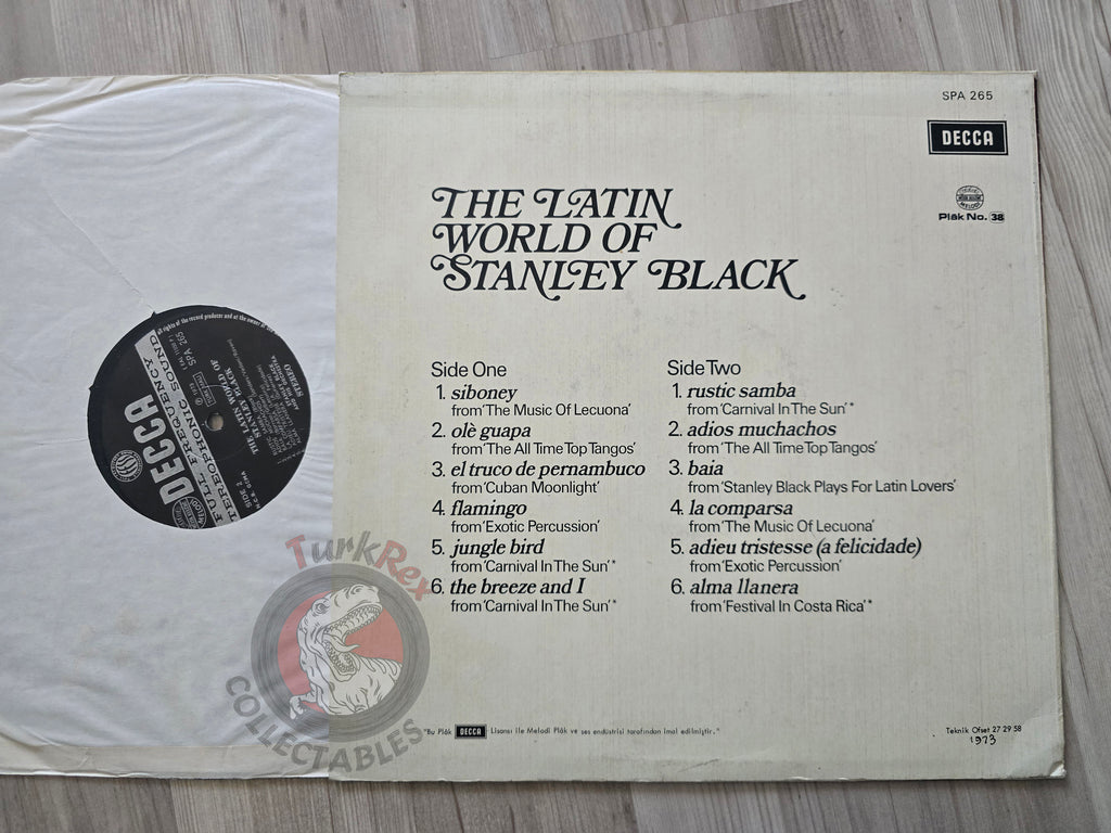 Stanley Black – The Latin World Of Stanley Black Turkish Pressing Vinyl Turkey Edition