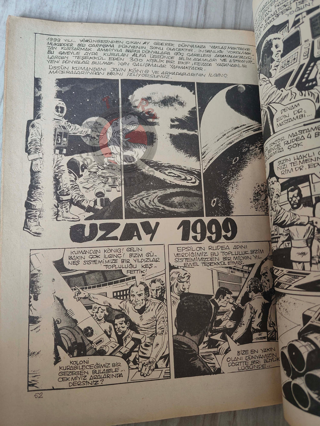Vampirella #26 1977 Turkish Comic Turkey Warren Publishing cover #59 Space 1999
