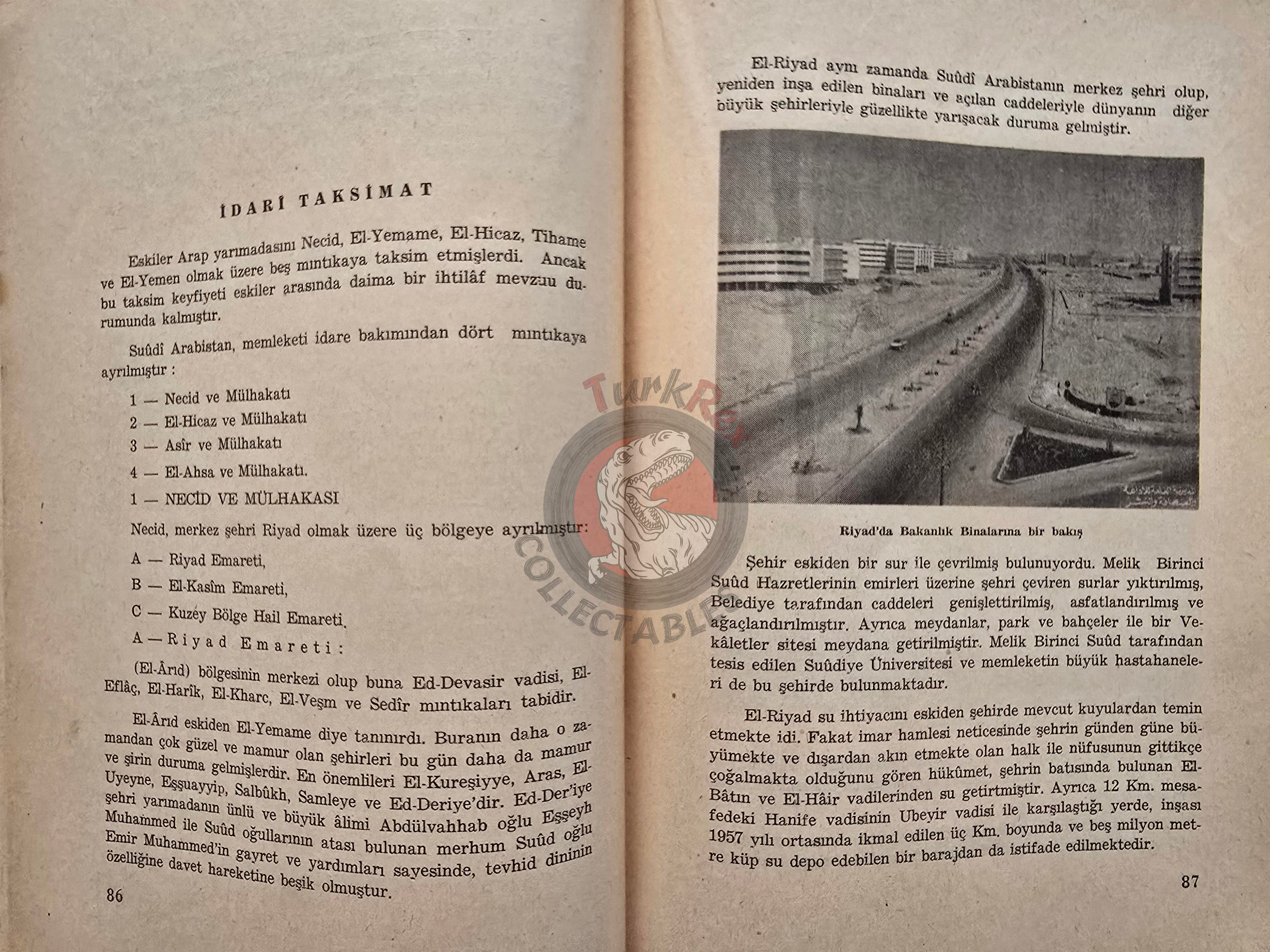 Introducing Saudi Arabia 1961 Turkish Book Turkey King Faisal Bin Abdulaziz Al Saud