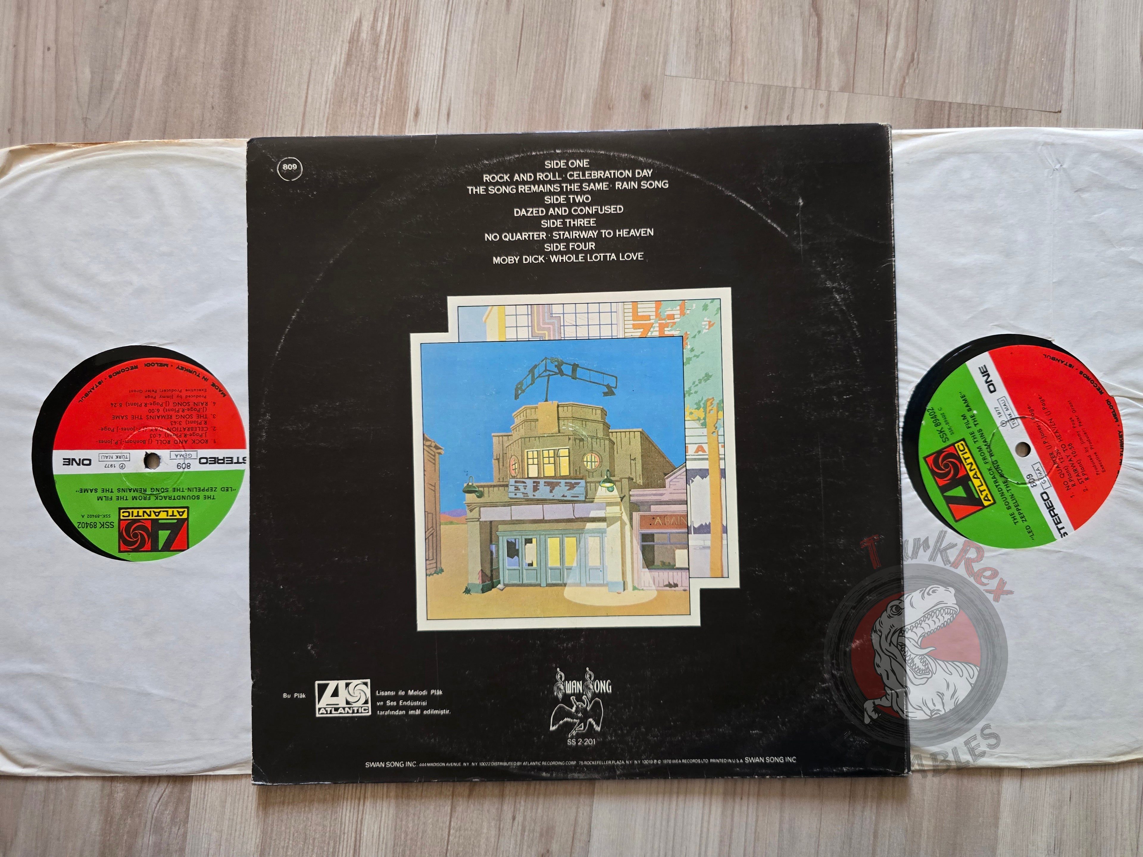 Led Zeppelin – The Soundtrack From The Film The Song Remains The Same Turkish Pressing Vinyl Turkey Edition