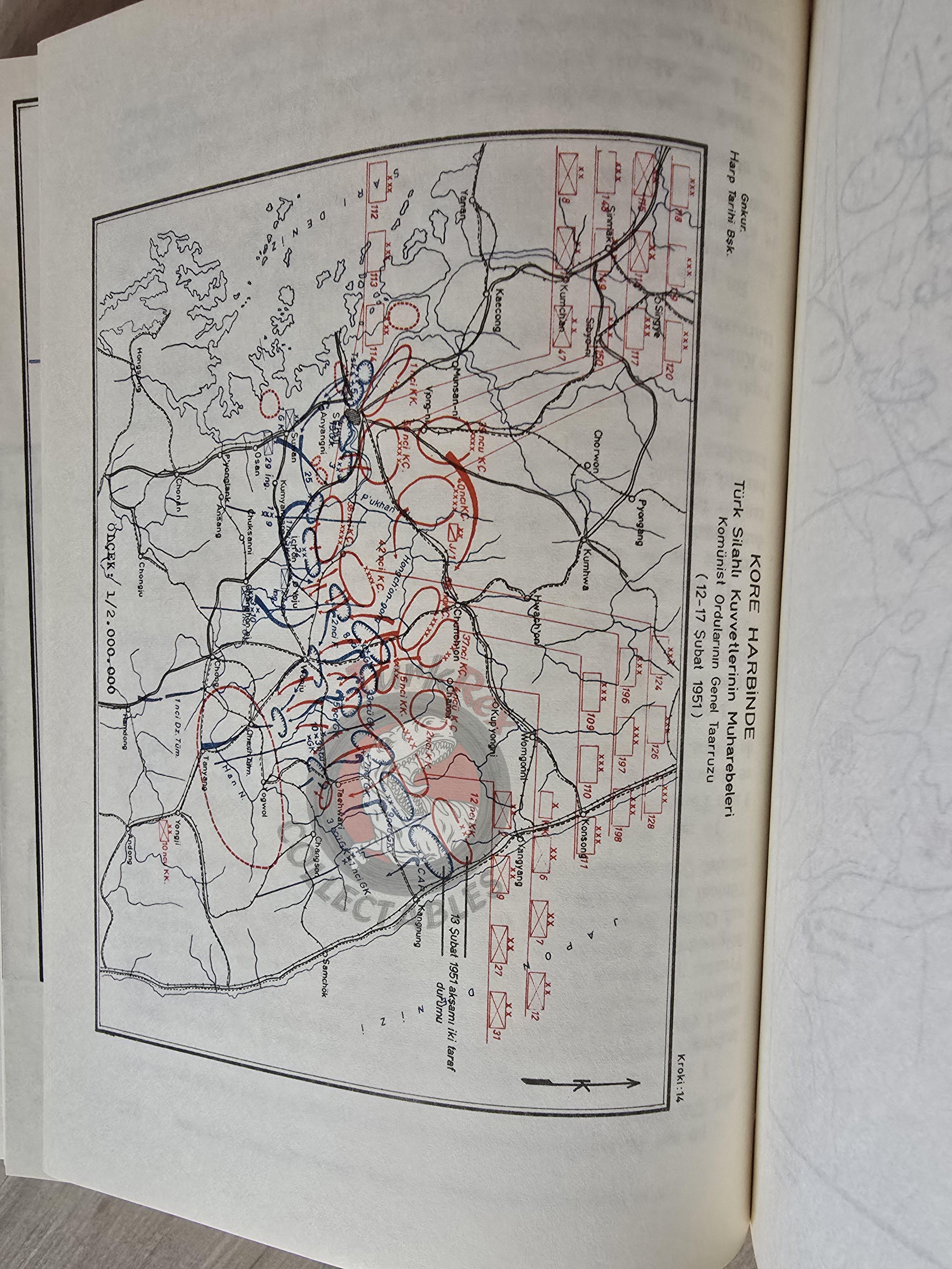 Turkish Armed Forces Operations in the Korean War 1950–1953 Turkey Book 1975 with Maps