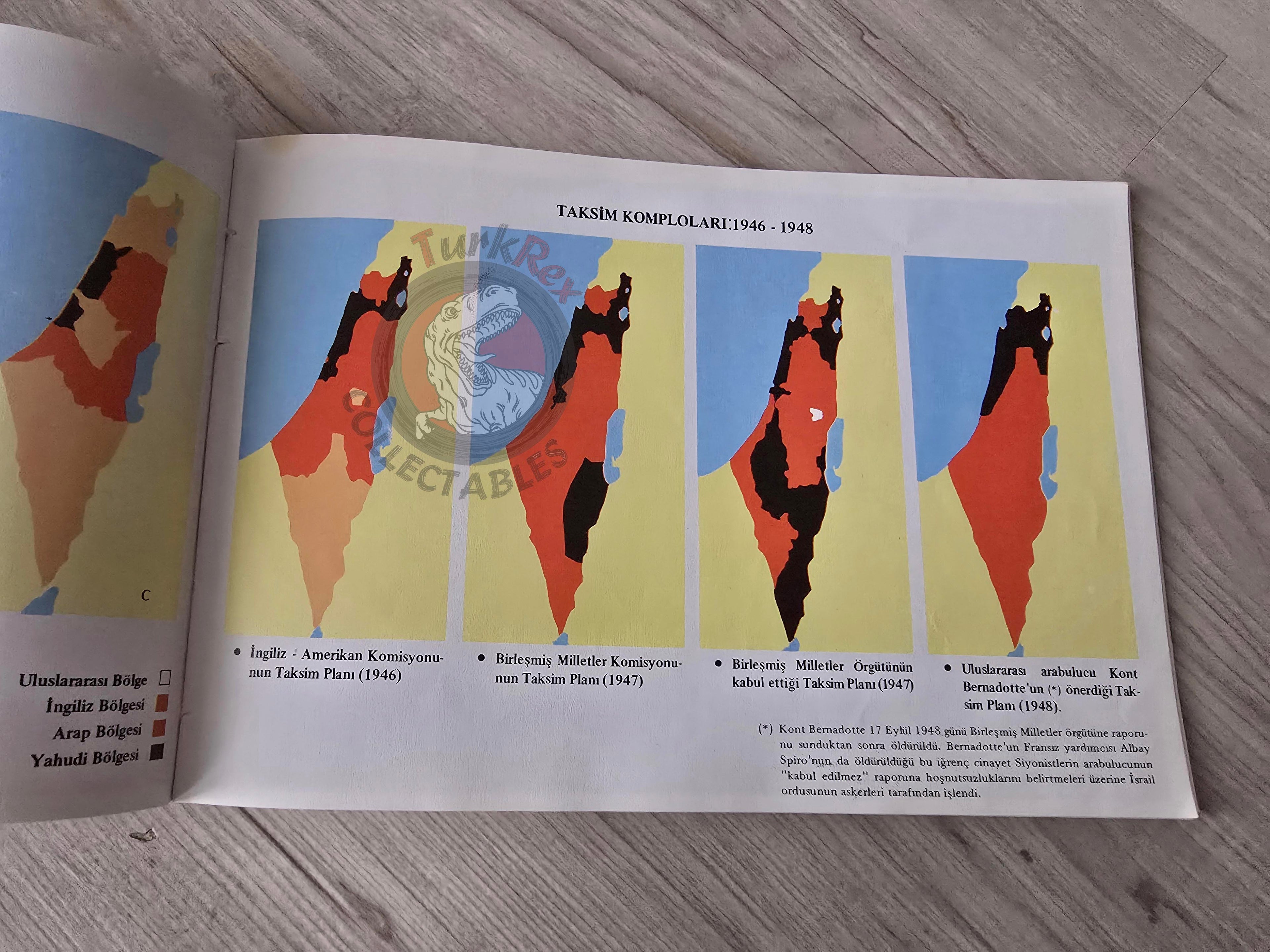 Illustrated Political History of Palestine 1980 PLO Propaganda Turkish Book Turkey