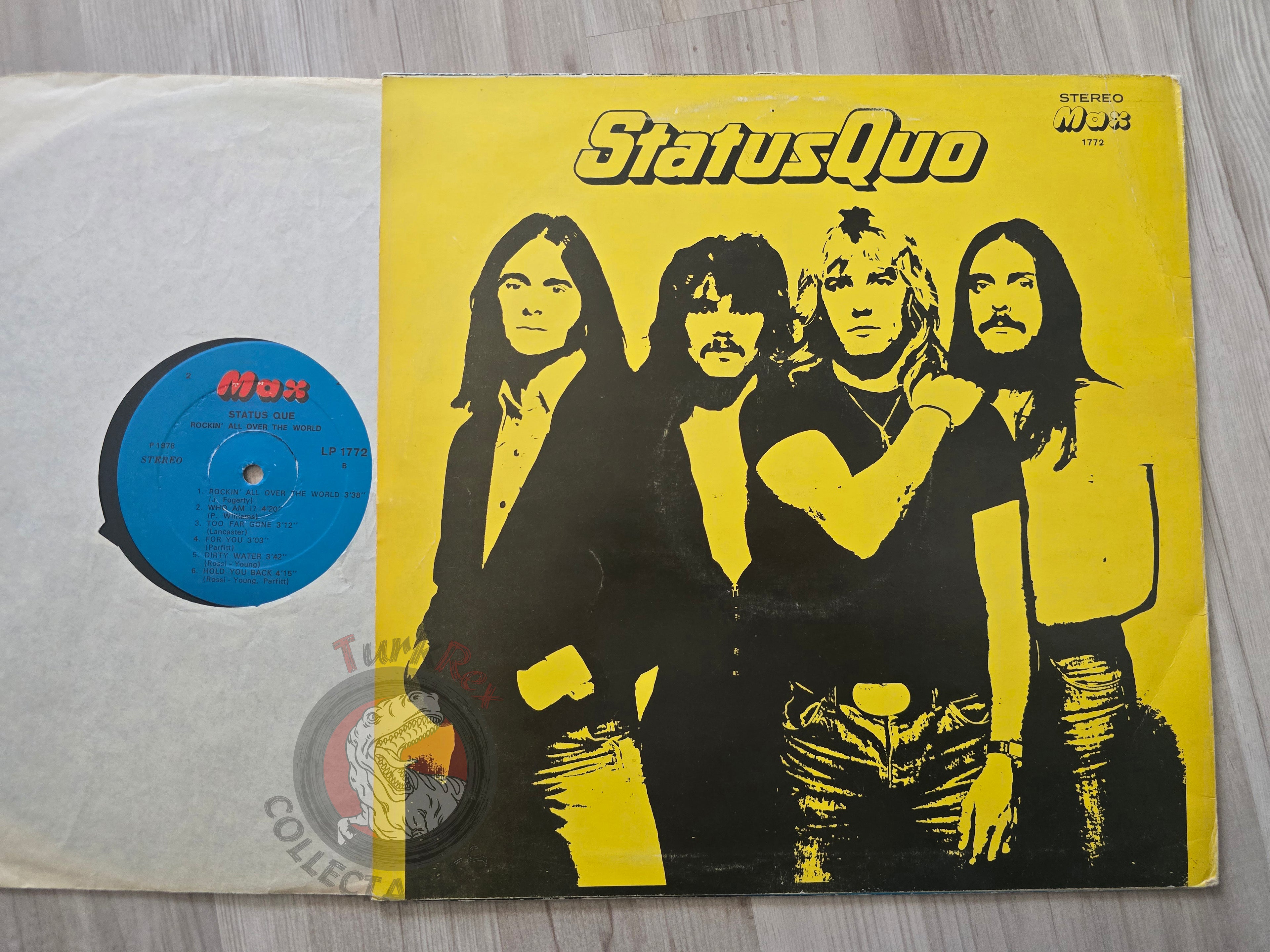 Status Quo – Rockin' All Over The World Turkish Pressing Vinyl Turkey Edition