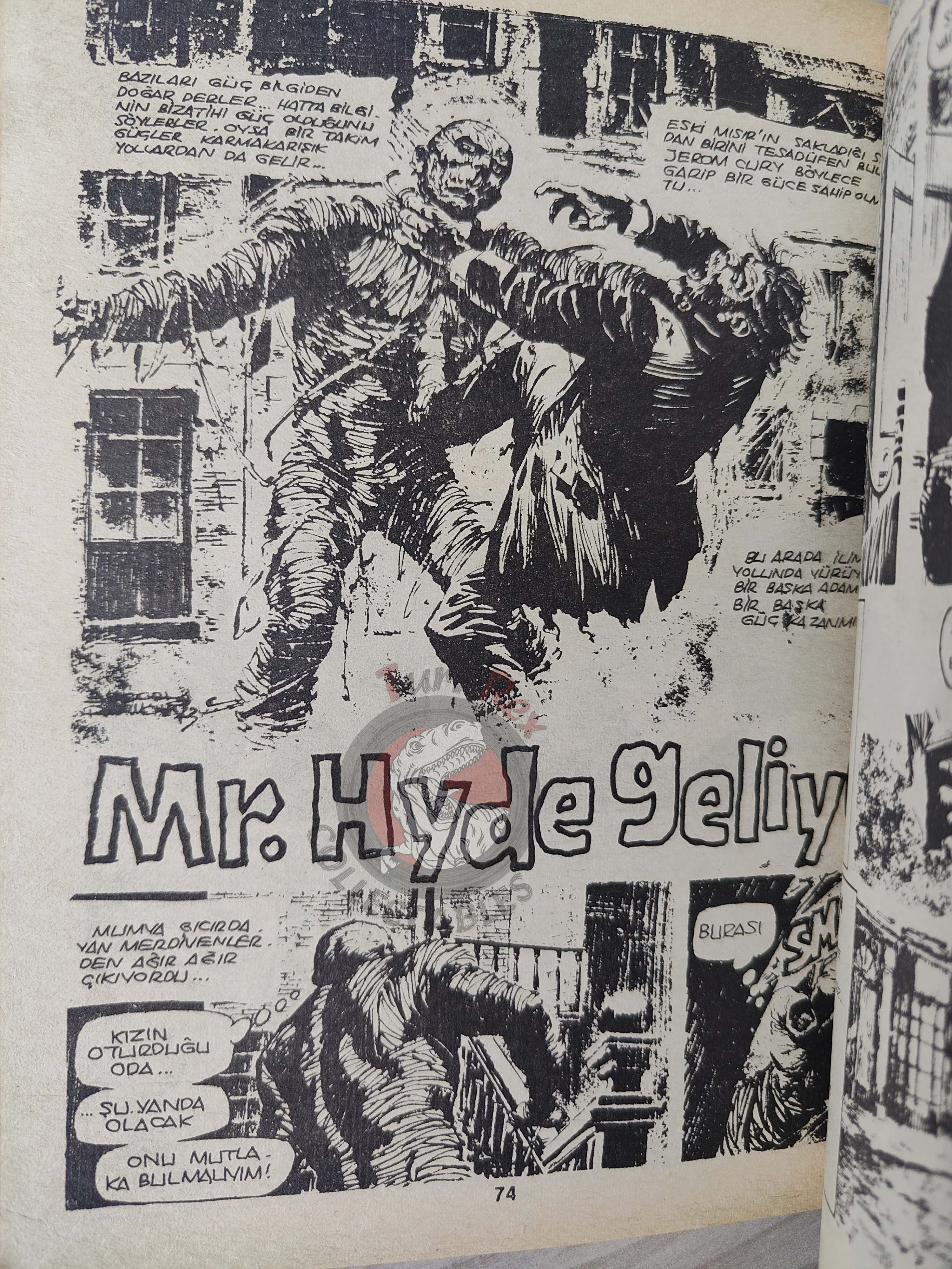 Süper Korku #9 late 80s Turkish Comic Turkey Warren Creepy Eerie Blade