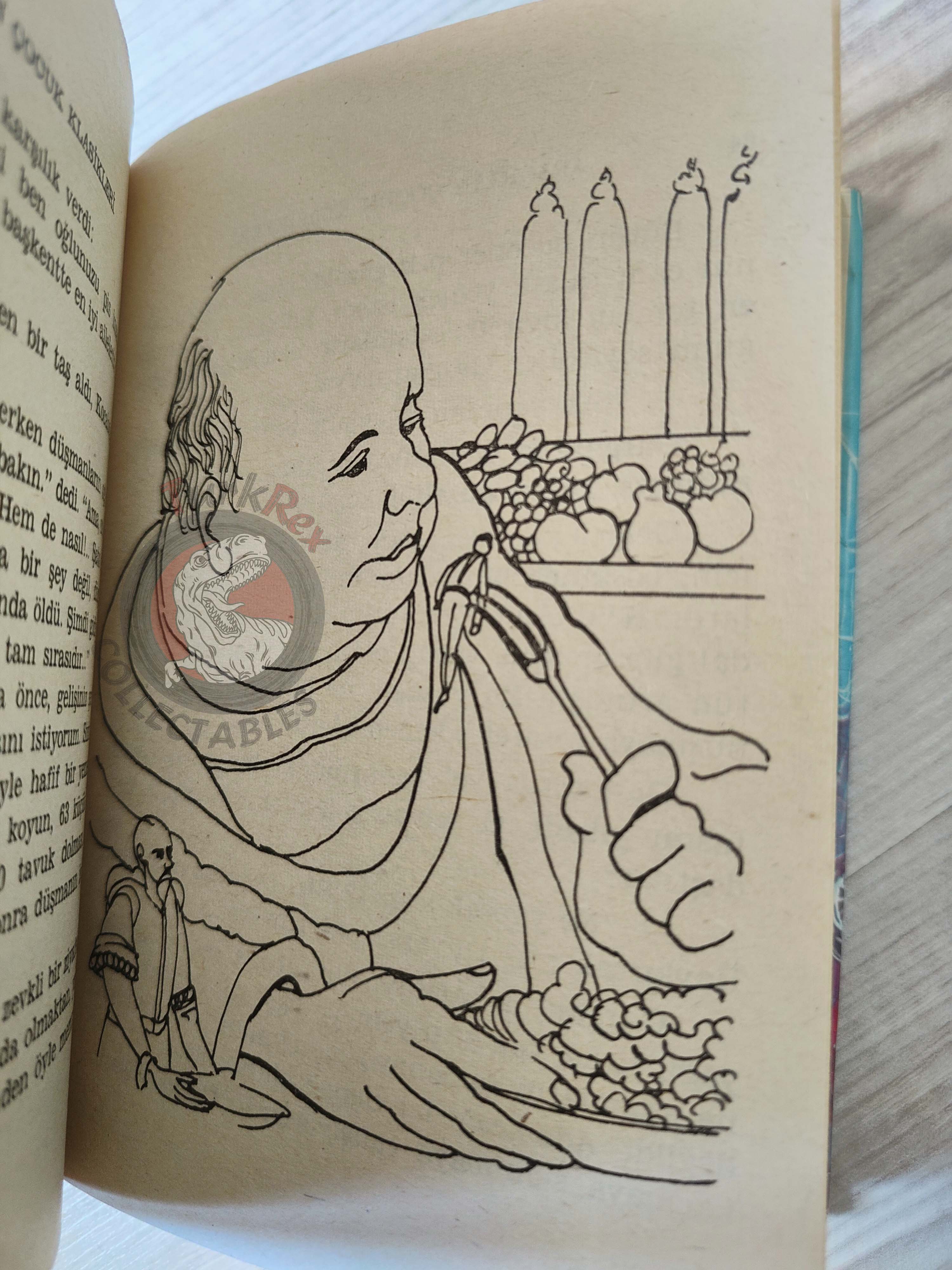 François Rabelais – Gargantua and Pantagruel 1974 HC/DJ Turkish Book Turkey Illustrated