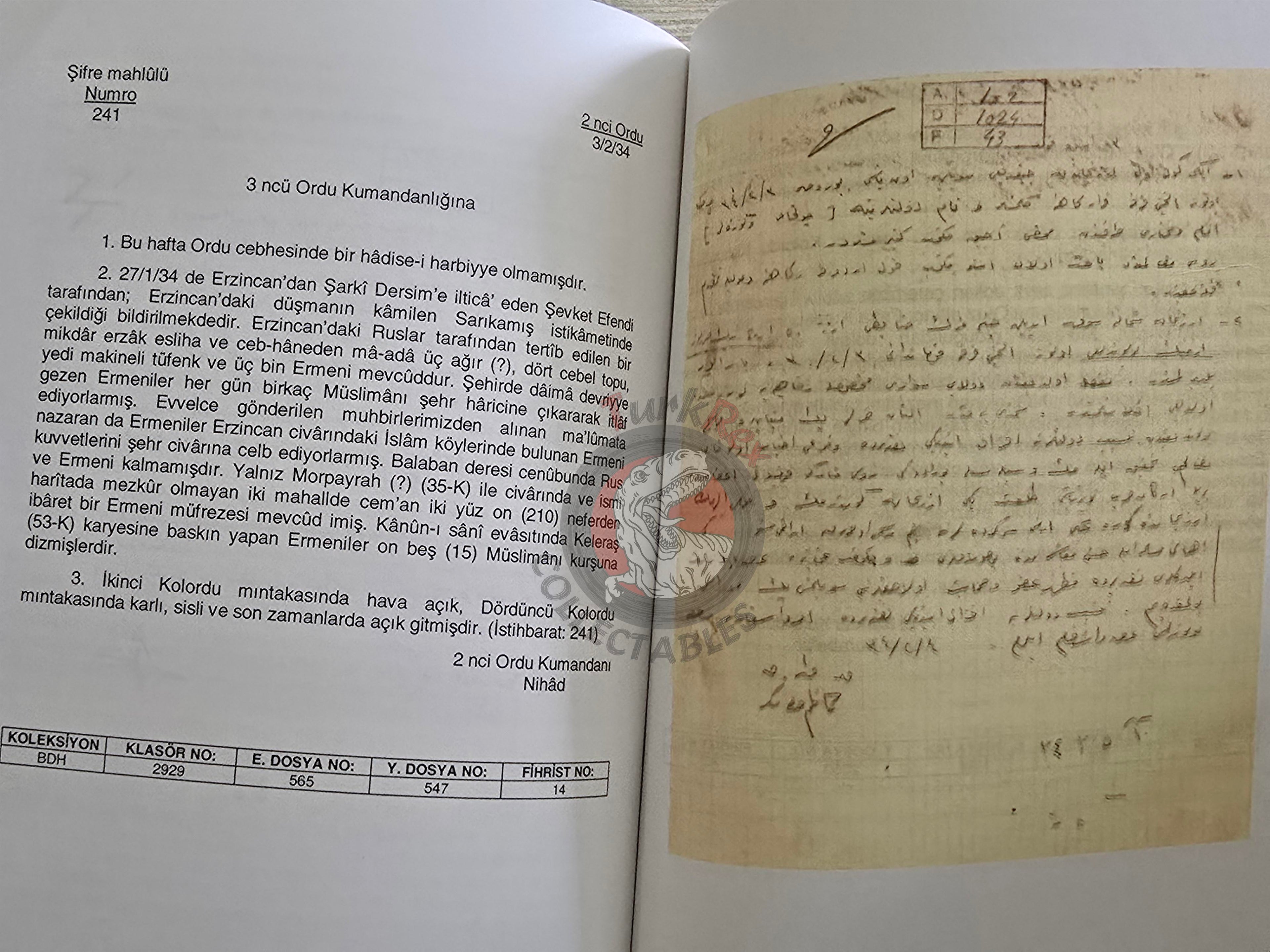 Armenian Activities in the Archive Documents 1914–1918 Turkish Book Turkey Armenia English