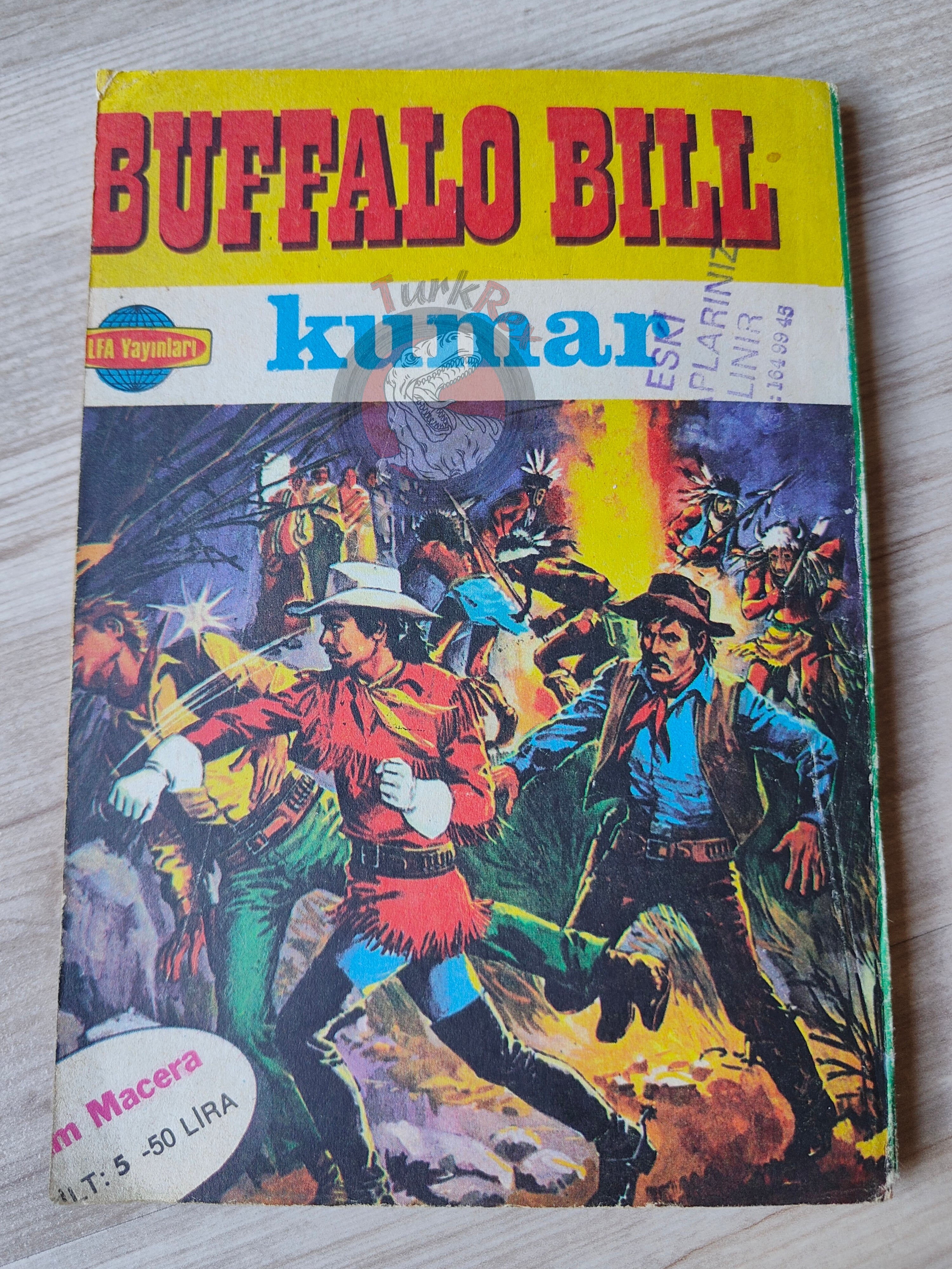 Buffalo Bill  –  Volume  #5 1981 Turkish Comic Turkey Geronimo Zorro