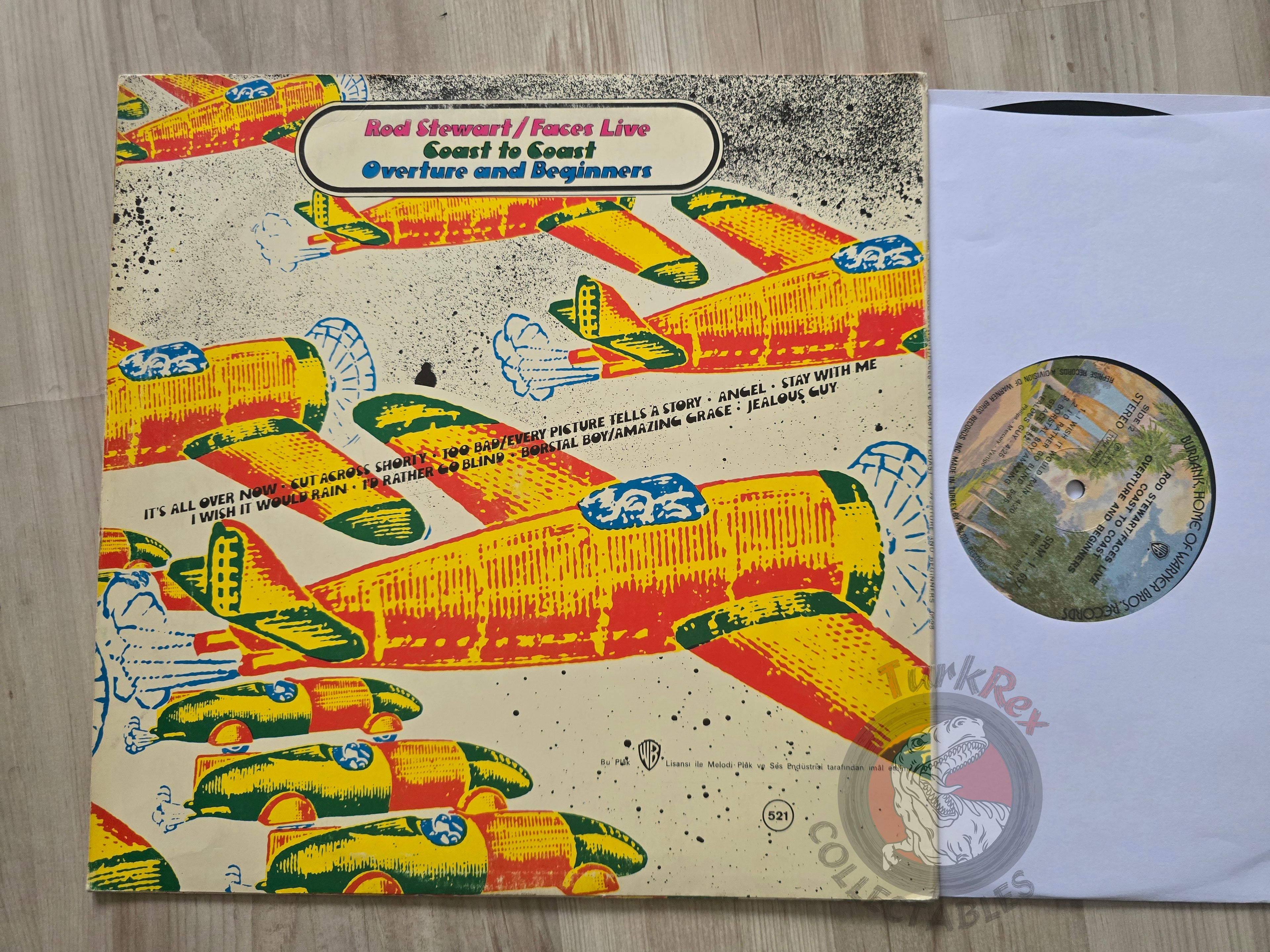 Rod Stewart / Faces – Live Coast To Coast Turkish Pressing Vinyl Turkey Edition