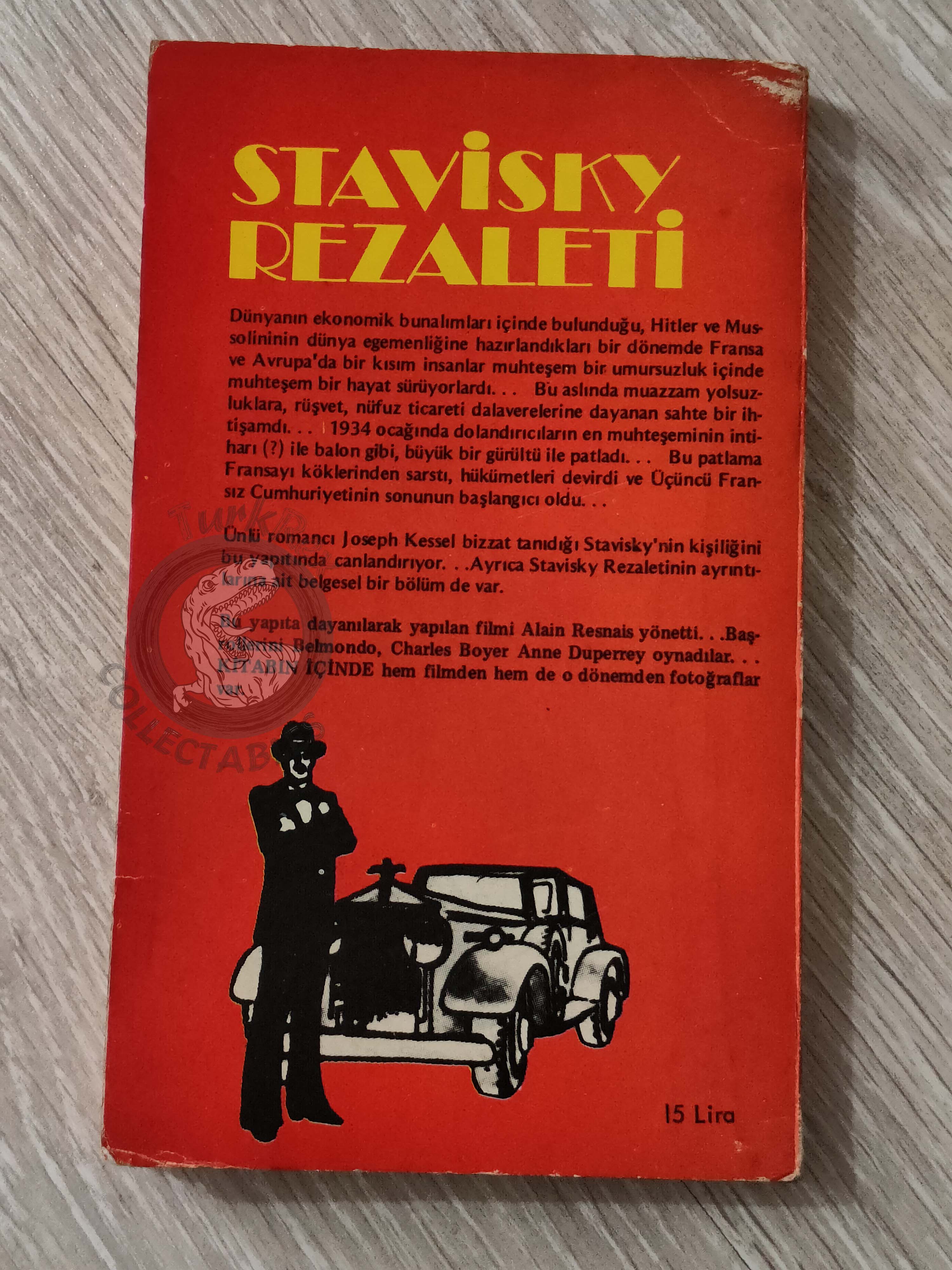 Joseph Kessel – Stavisky, l’homme que j’ai connu 1976 1st Turkish Book Turkey