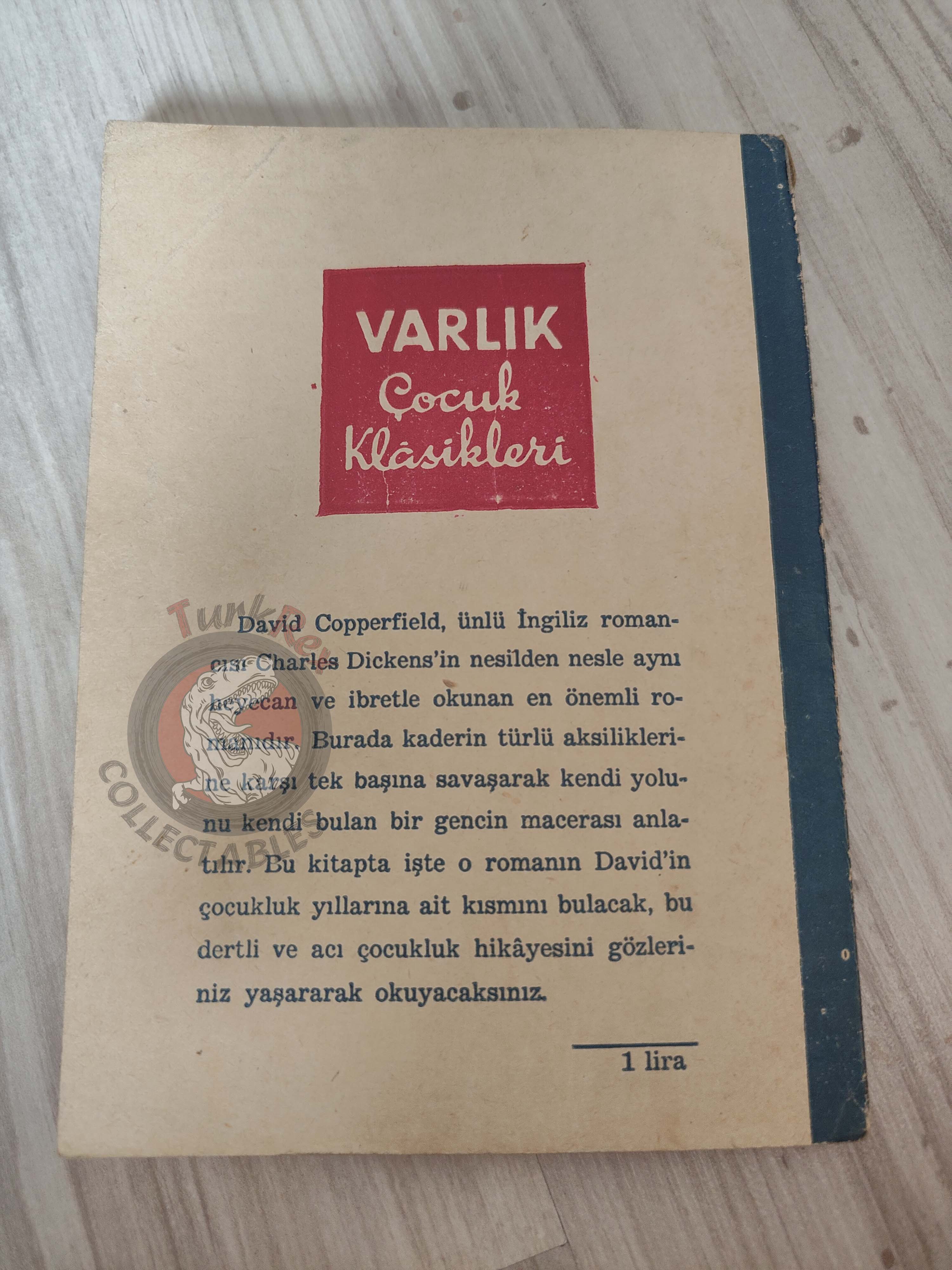 Charles Dickens –  David Copperfield 1958 Illustrated Turkish Book Turkey