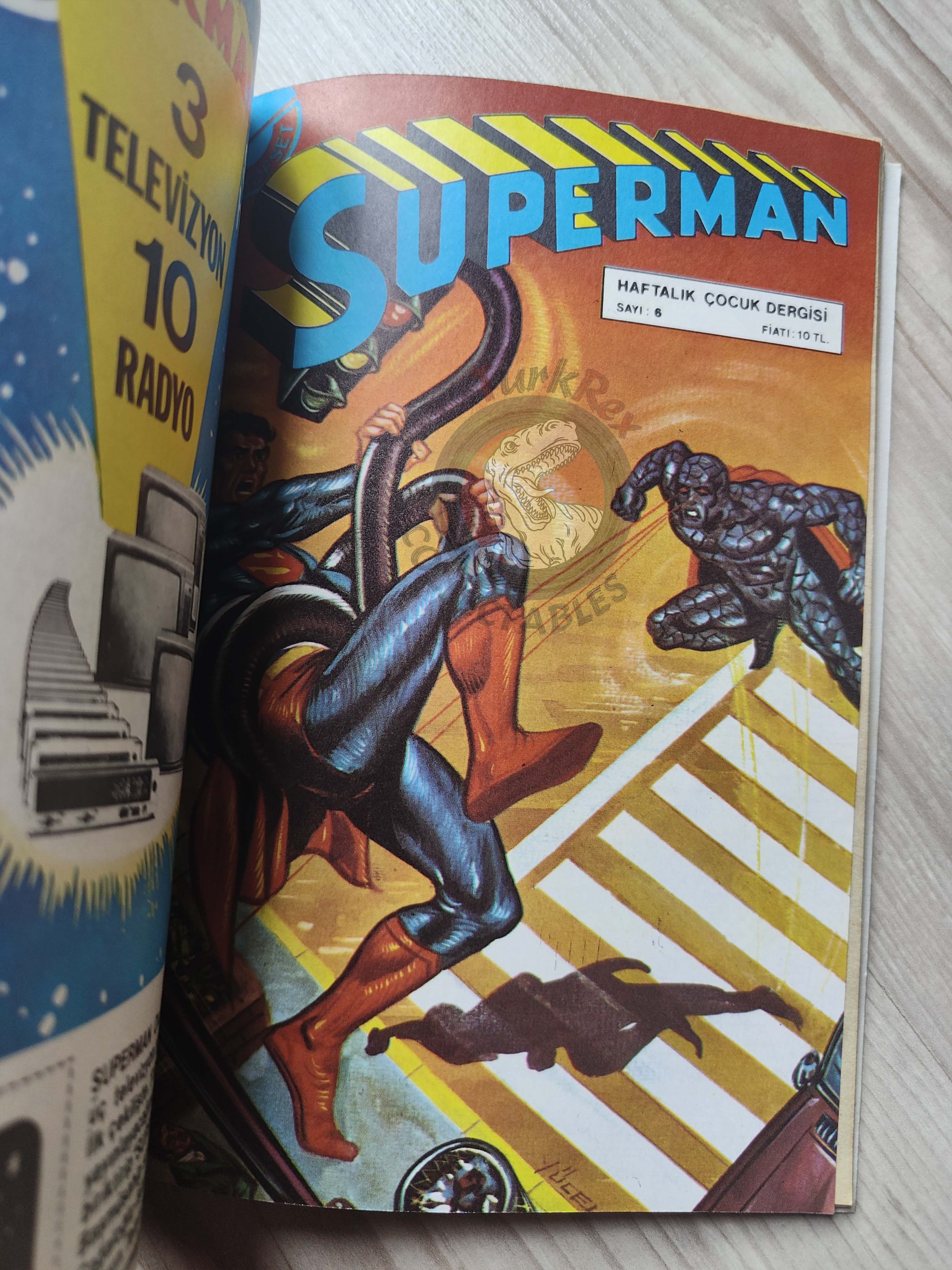 Superman Vol #2 1980s Turkish Comic Turkey #331 #326 #327 #328 Superboy #244 #232