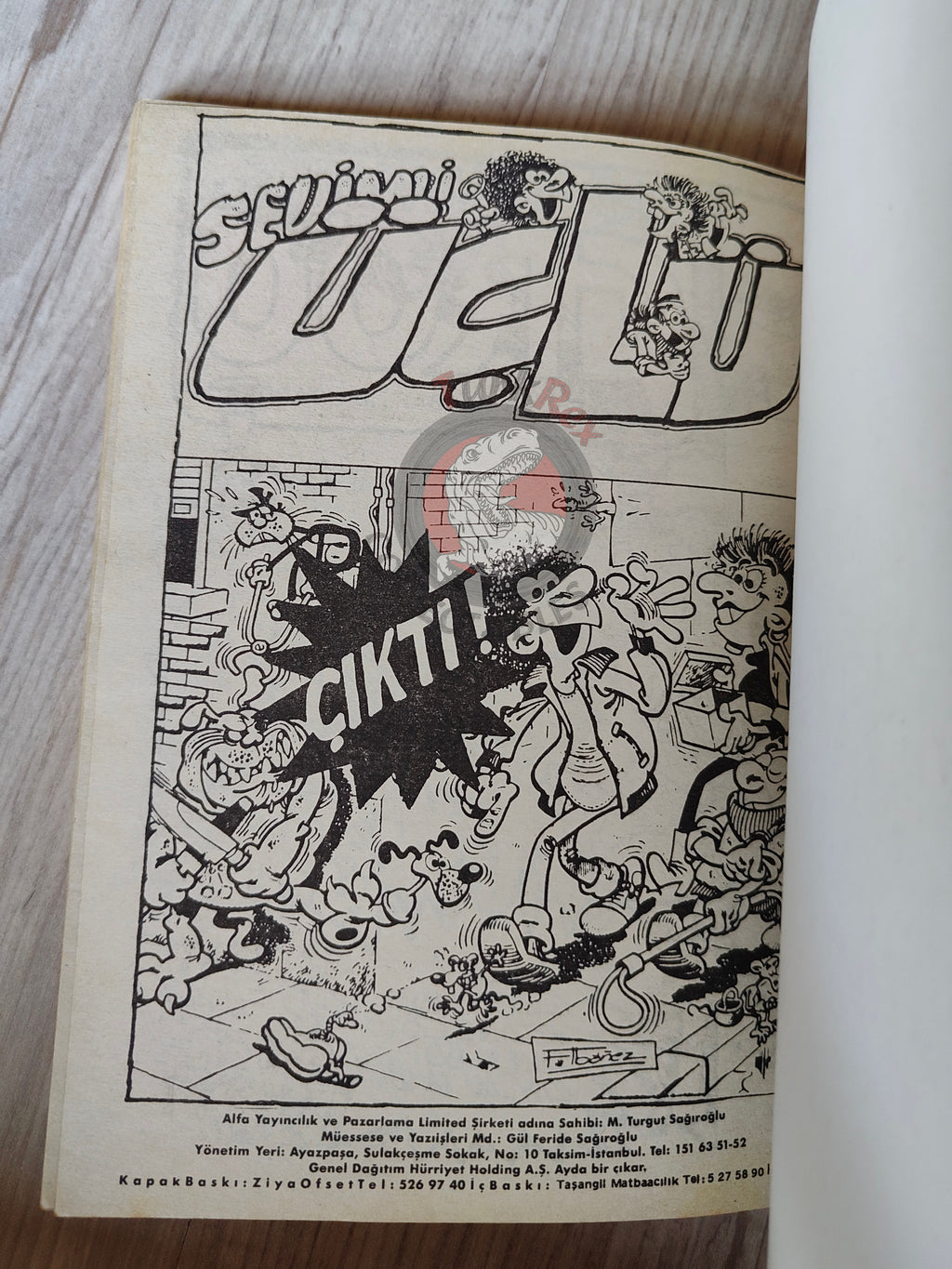 Tintin – Cigars of the Pharaoh mid 1980s Turkish Edition Comic Turkey 1