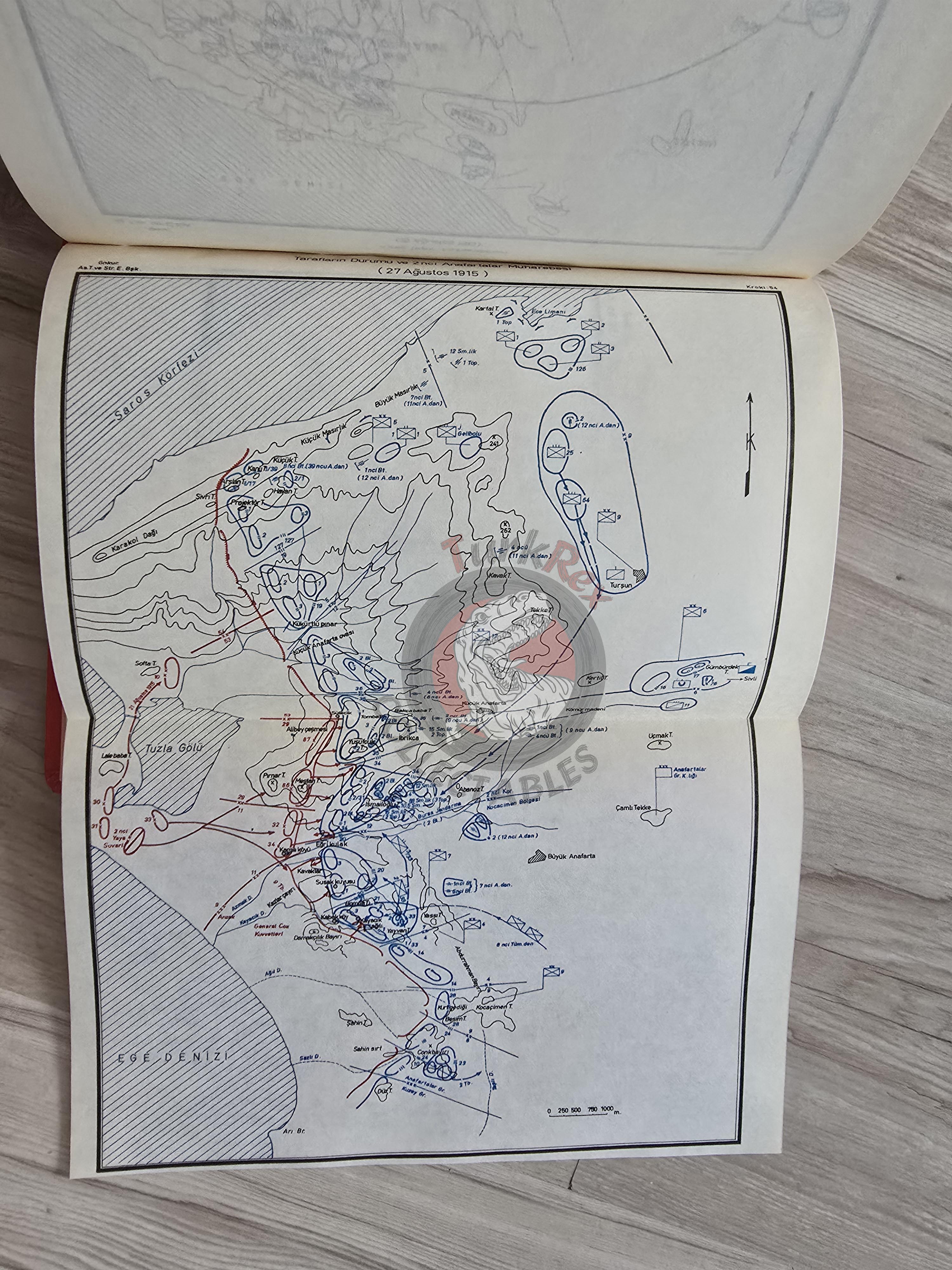 WW1 Gallipoli Campaign Operations 1980 Turkish Book Military Ottoman Empire Maps