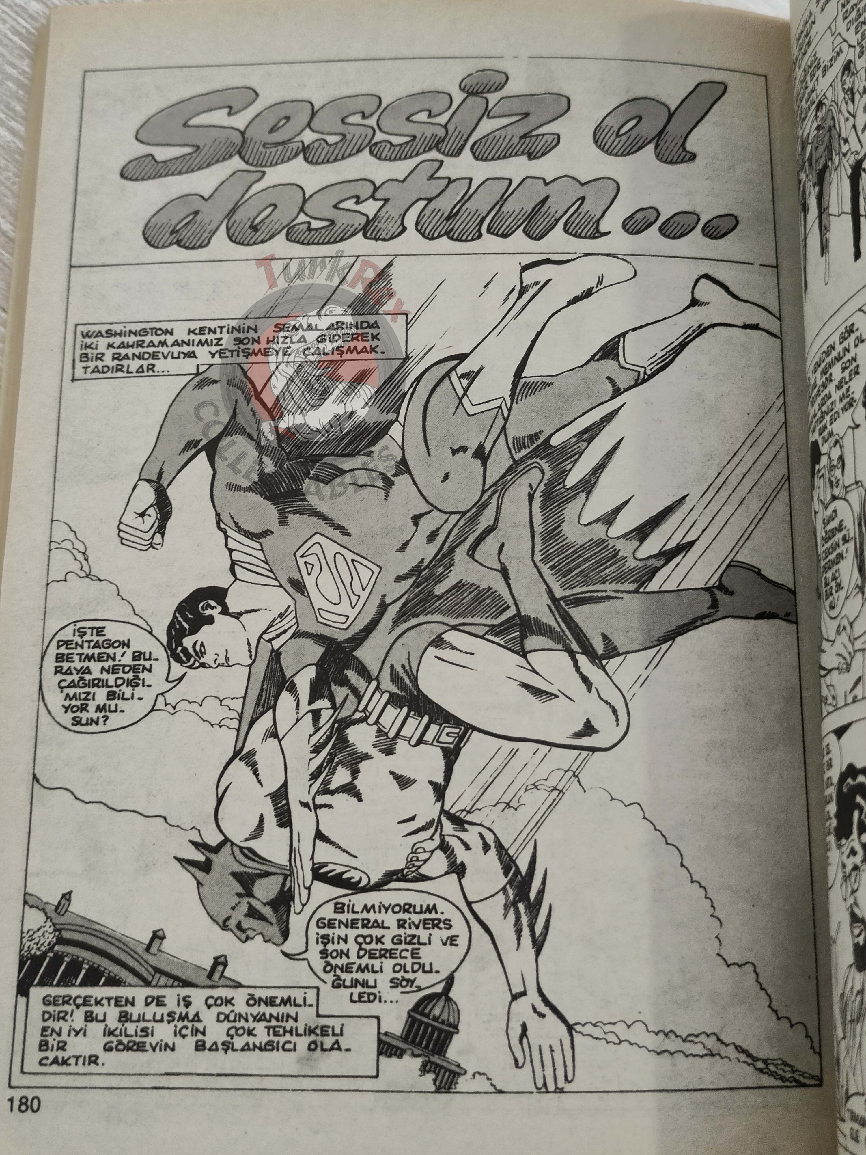 Superman Vol #9 1990 Turkish Comic Turkey #167 Batman Aquaman Justice League of America