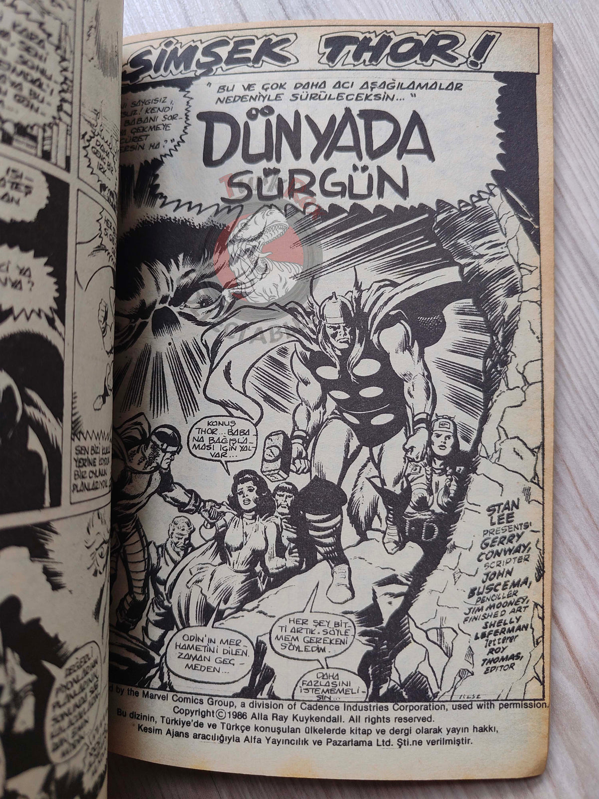 Thor #6 1986 Turkish Comic Turkey The Mighty Thor #201–204 cover #203
