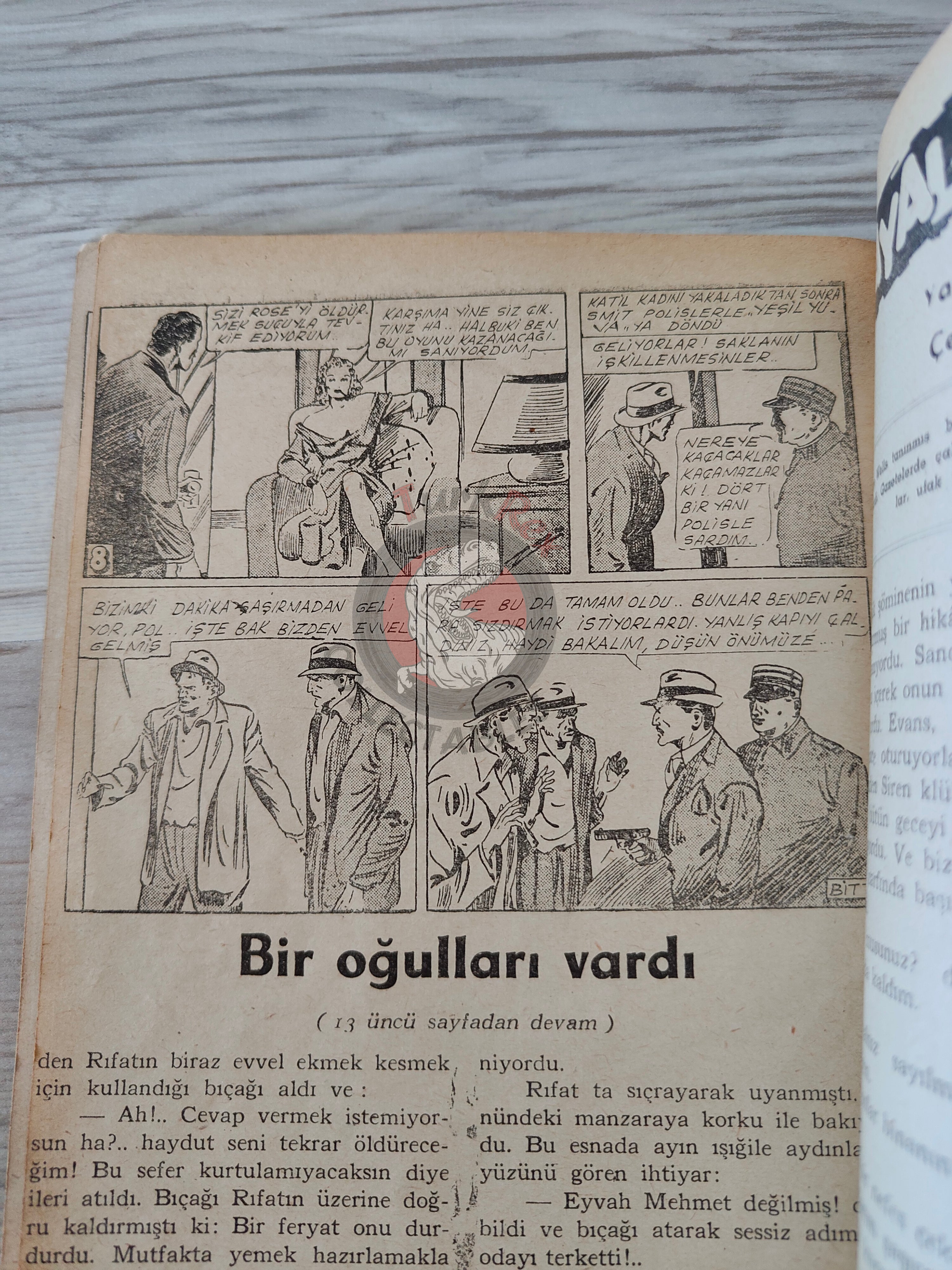 1001 Roman 1944 The Green Nest Turkish Comic Mag Turkey
