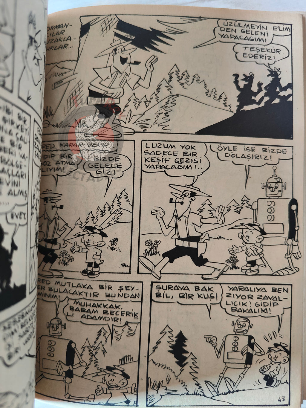 Lucky Luke #8 Contre Joss Jamon 1972 Turkish Comic Turkey Le Vieux Nick Boule et Bill