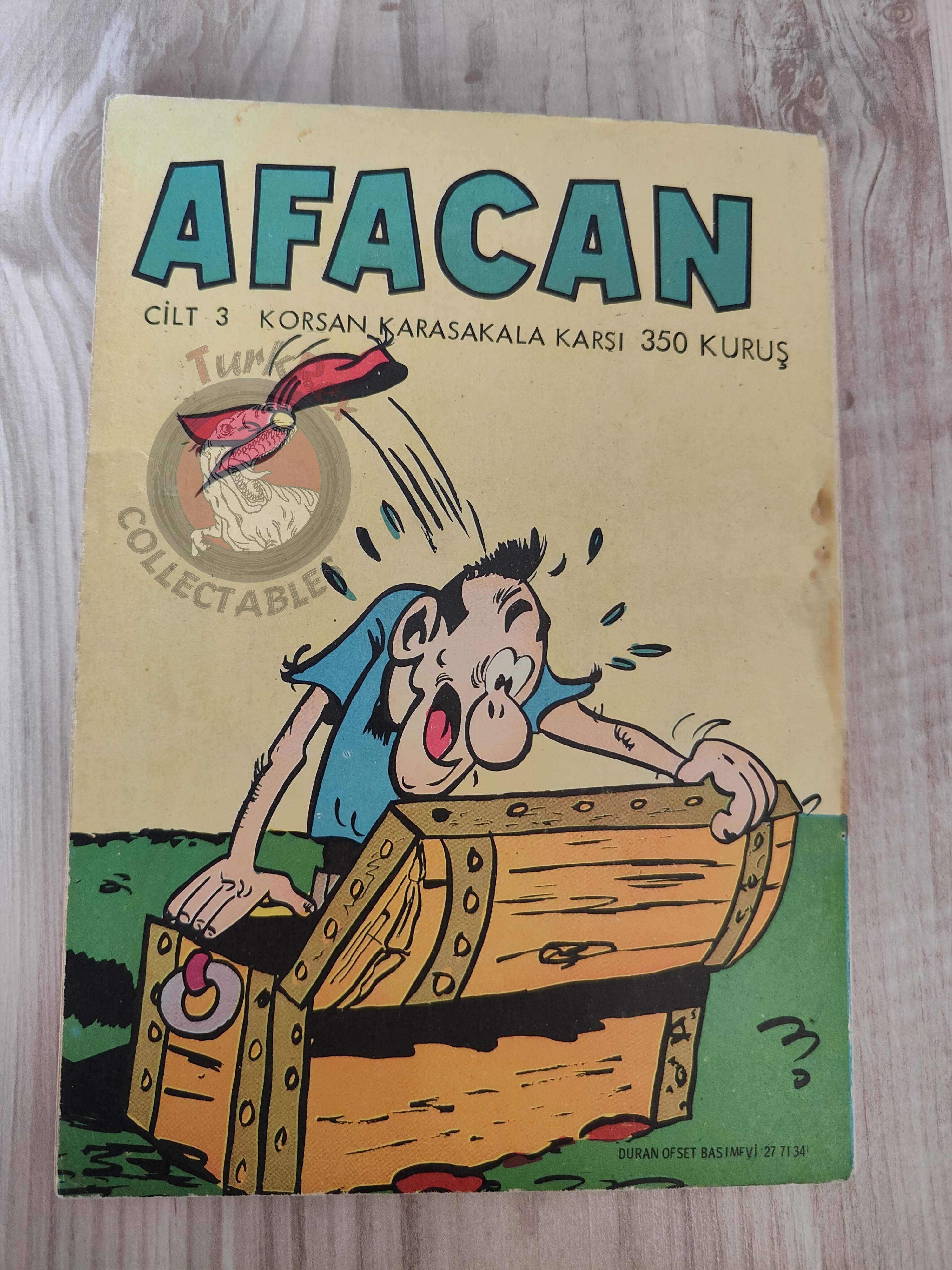 Le Vieux Nick et Barbe-Noire - L'île de la main ouverte 1970 Turkish Comic Turkey