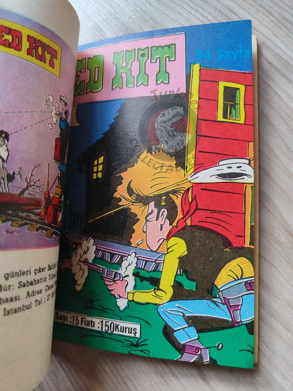 Lucky Luke #5 L’Elixir du Docteur Doxey 1972 Turkish Comic Turkey Le Vieux Nick Boule et Bill
