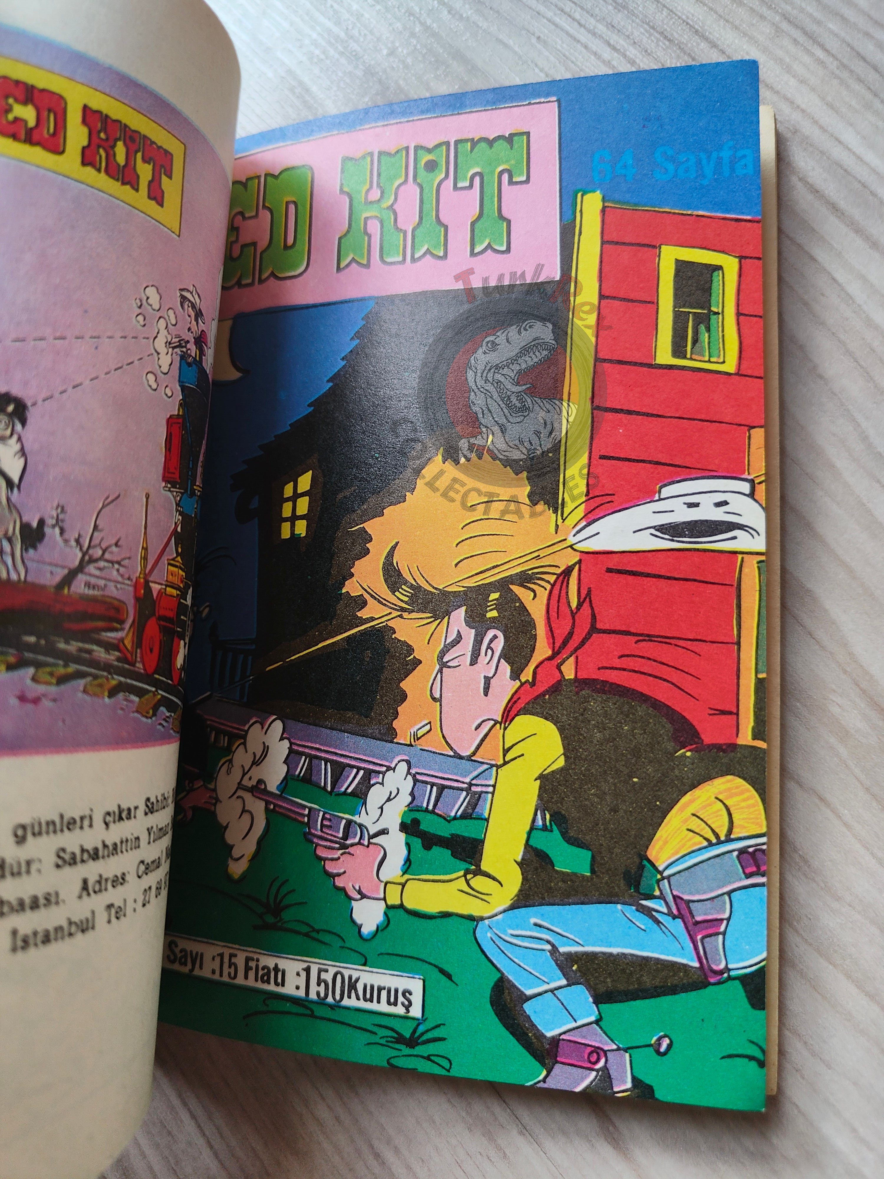 Lucky Luke #5 L’Elixir du Docteur Doxey 1972 Turkish Comic Turkey Le Vieux Nick Boule et Bill