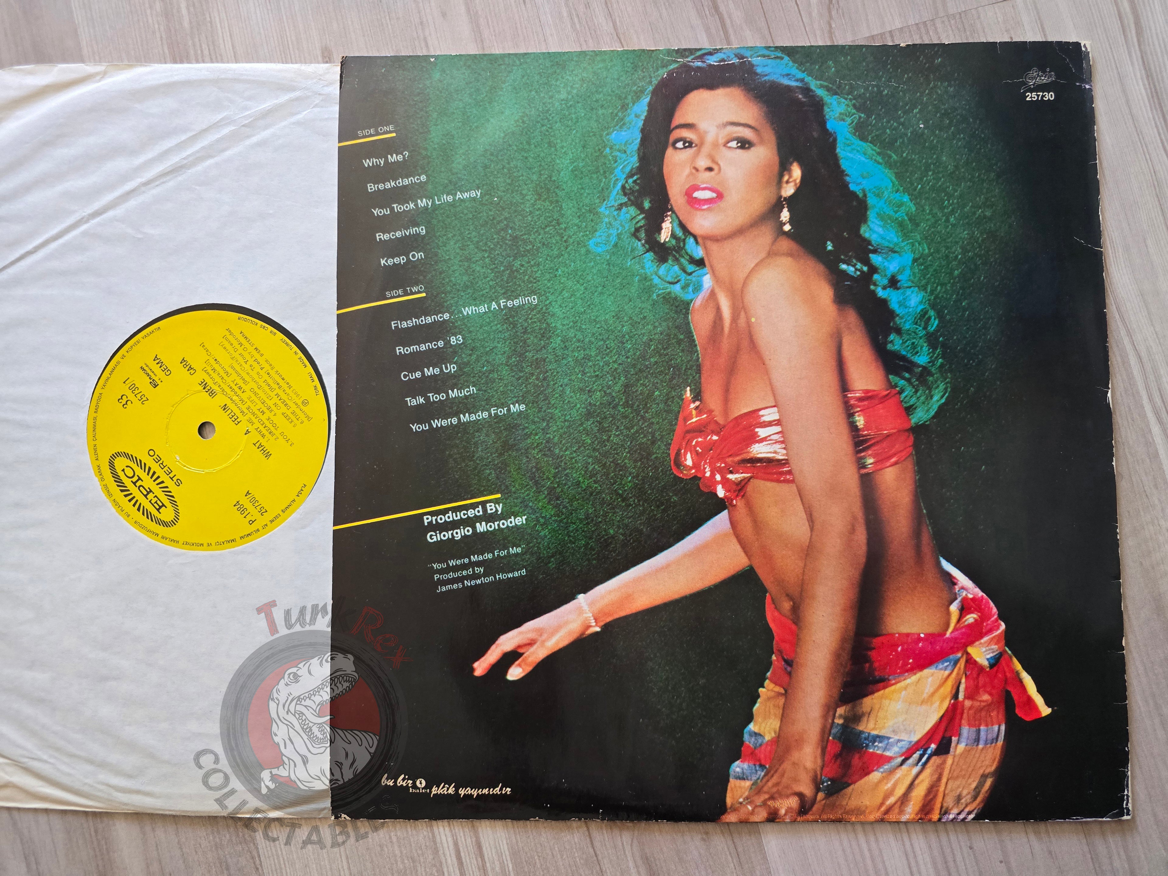 Irene Cara – What A Feelin' Turkish Pressing Vinyl Turkey Edition