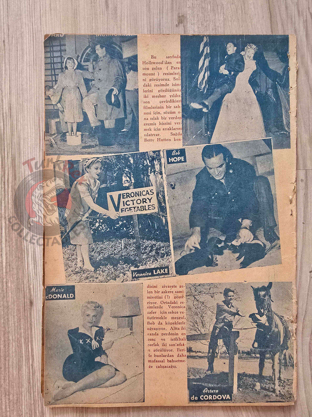 Yıldız 1944 Ann Sheridan Turkish Mag Turkey Hollywood Deanna Durbin Charlie Chaplin Irene Manning