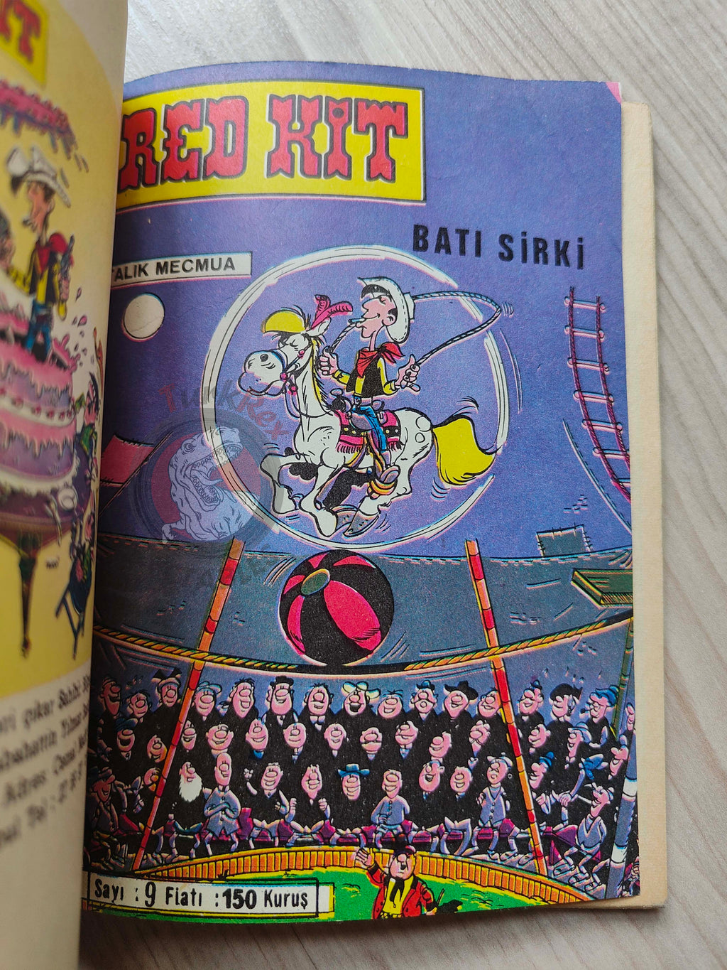 Lucky Luke #3 Western Circus 1972 Turkish Comic Turkey Tif Et Tondu