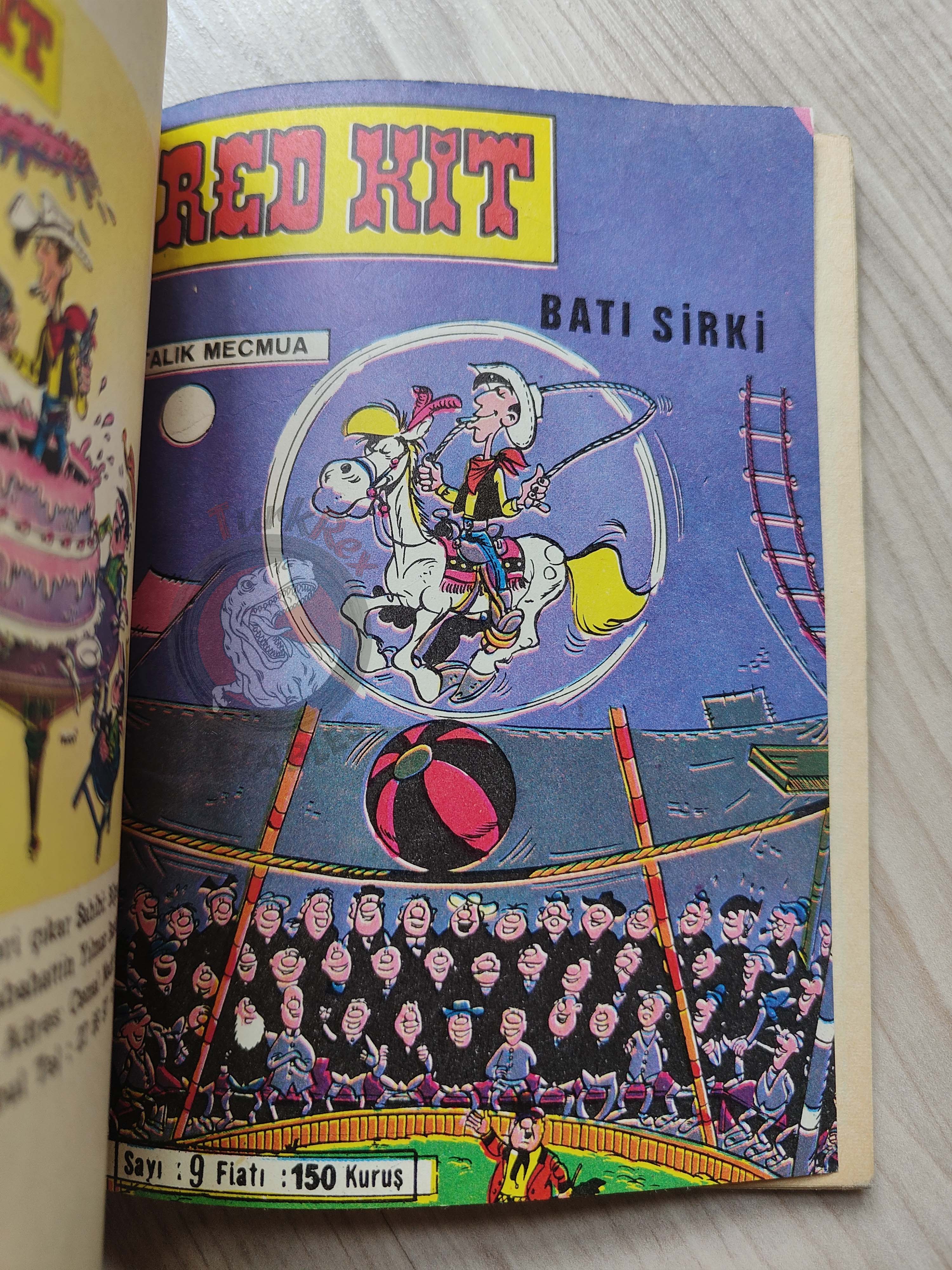 Lucky Luke #3 Western Circus 1972 Turkish Comic Turkey Tif Et Tondu