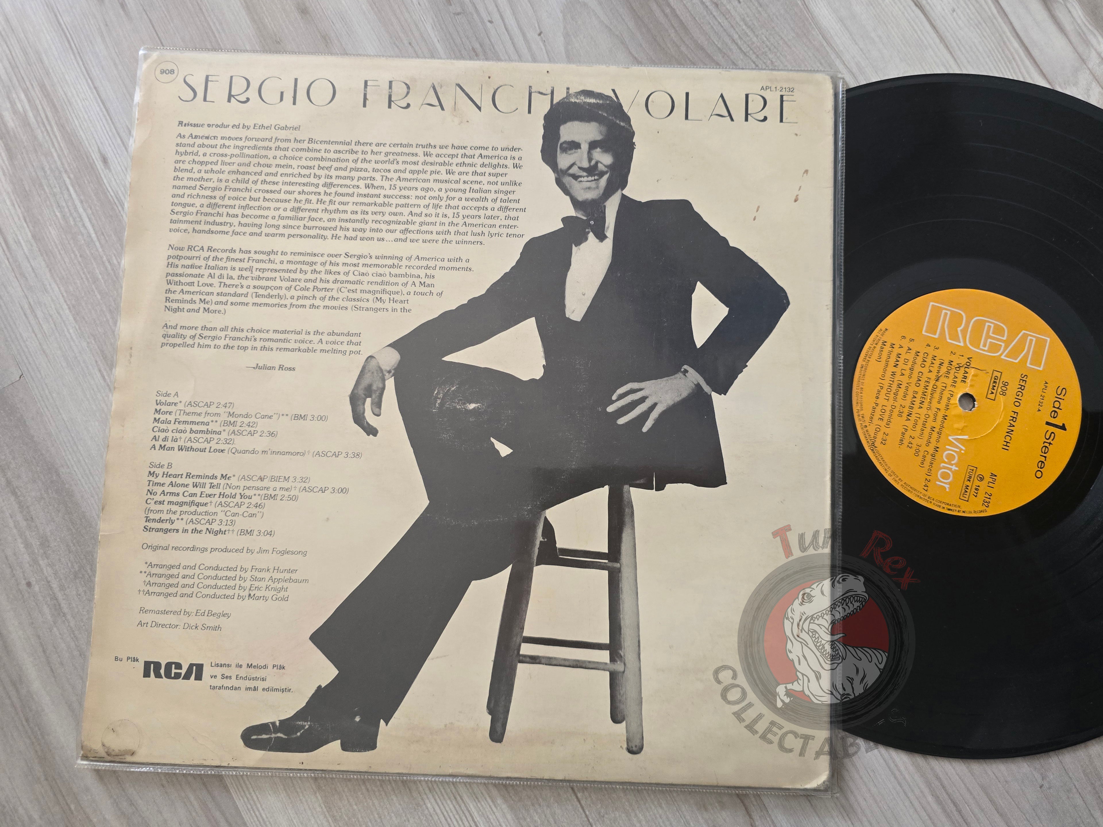 Sergio Franchi – Volare Turkish Pressing Vinyl Turkey Edition