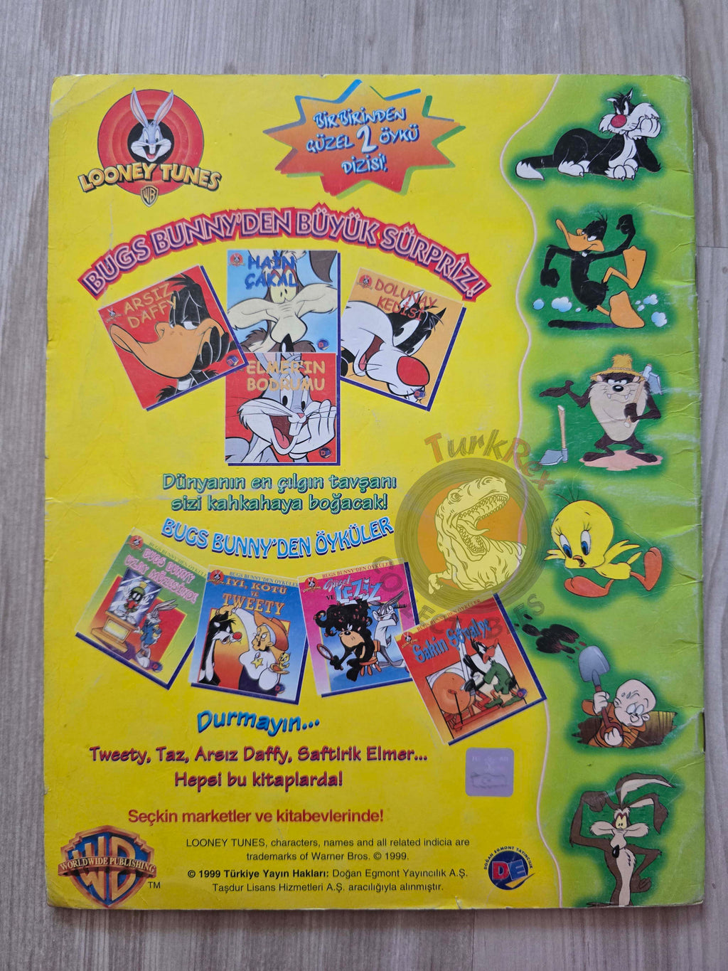Tazmanian Devil - Bugs Bunny Looney Tunes 1999 Turkish Comic Turkey Warner Bros
